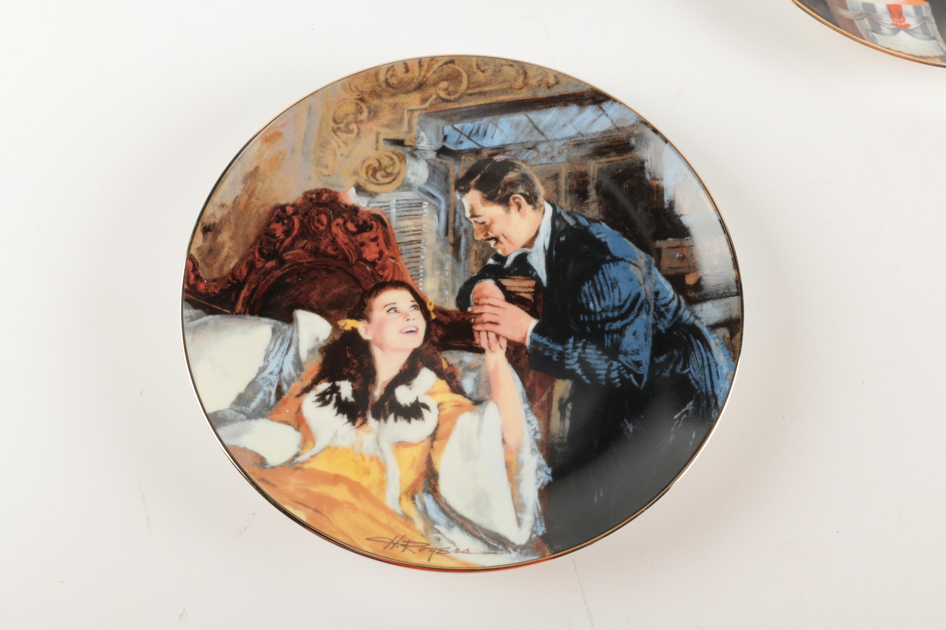 W.S. George "Gone With the Wind" Limited Edition Commemorative Plates
