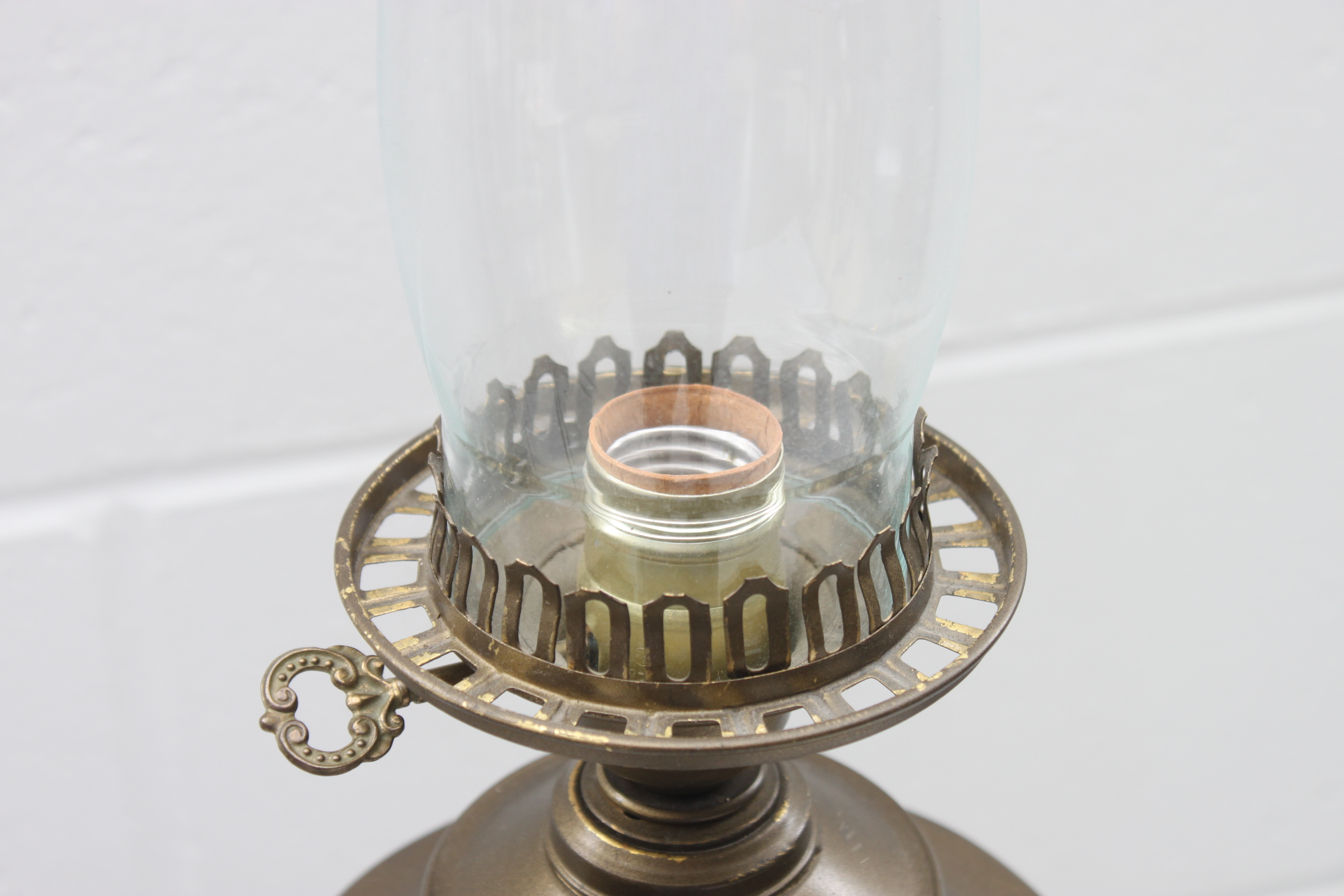 Vintage Hurricane Floor Lamp