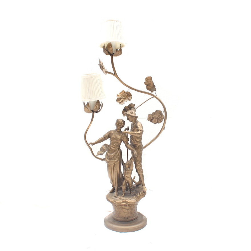 Vintage Statue Accent Lamp