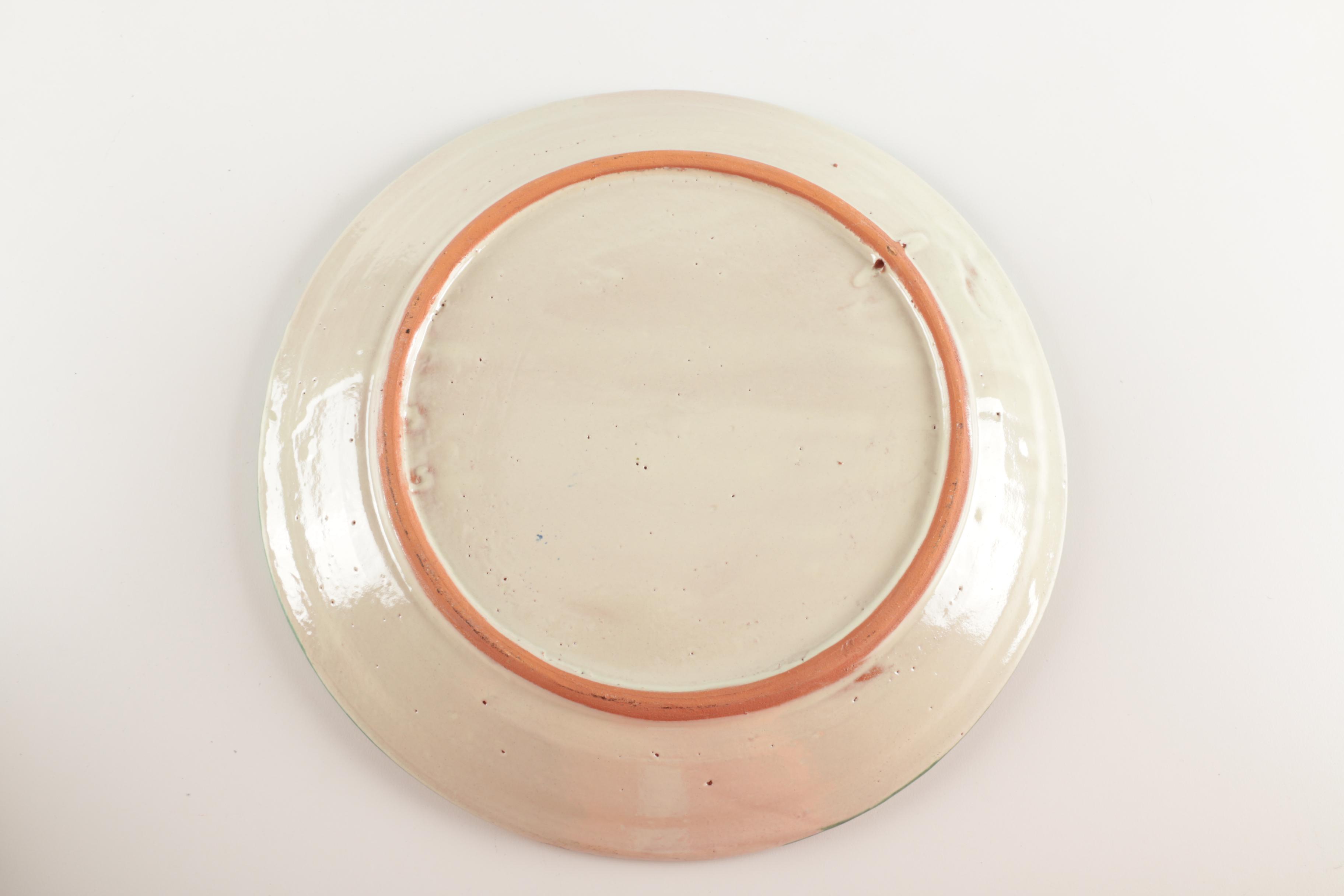 Decorative Glazed Terra Cotta Plates