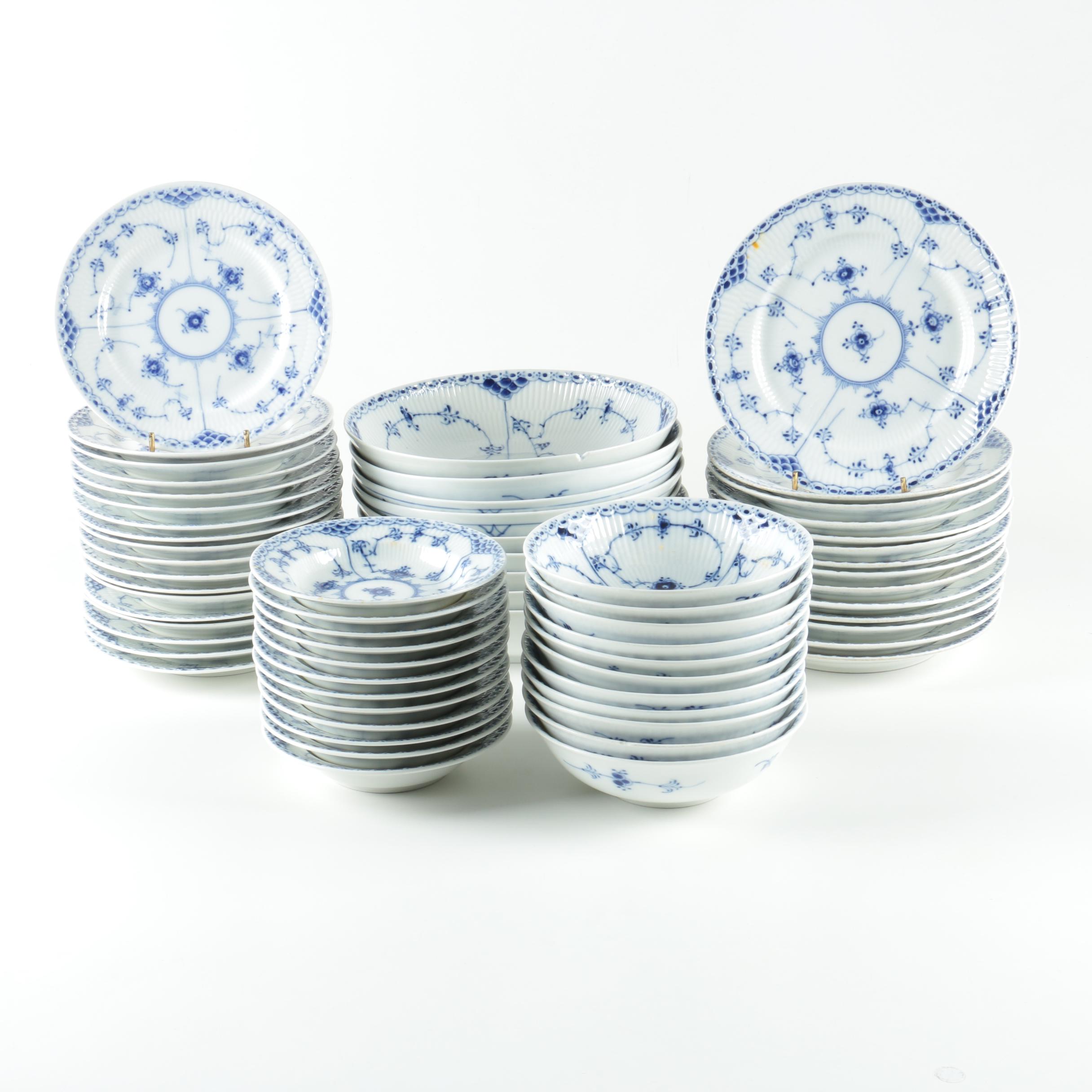 Vintage Royal Copenhagen "Blue Fluted" Tableware