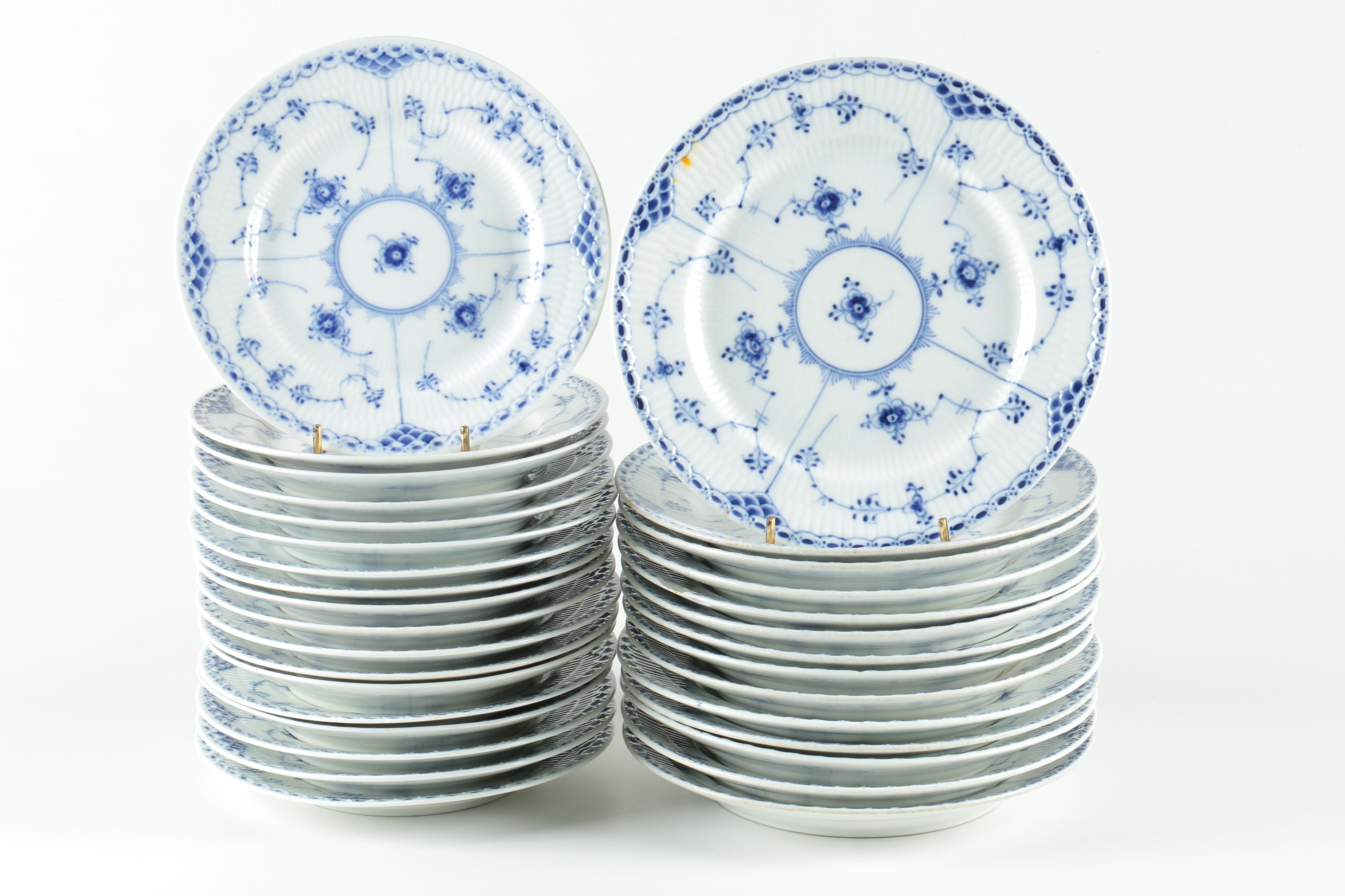 Vintage Royal Copenhagen "Blue Fluted" Tableware