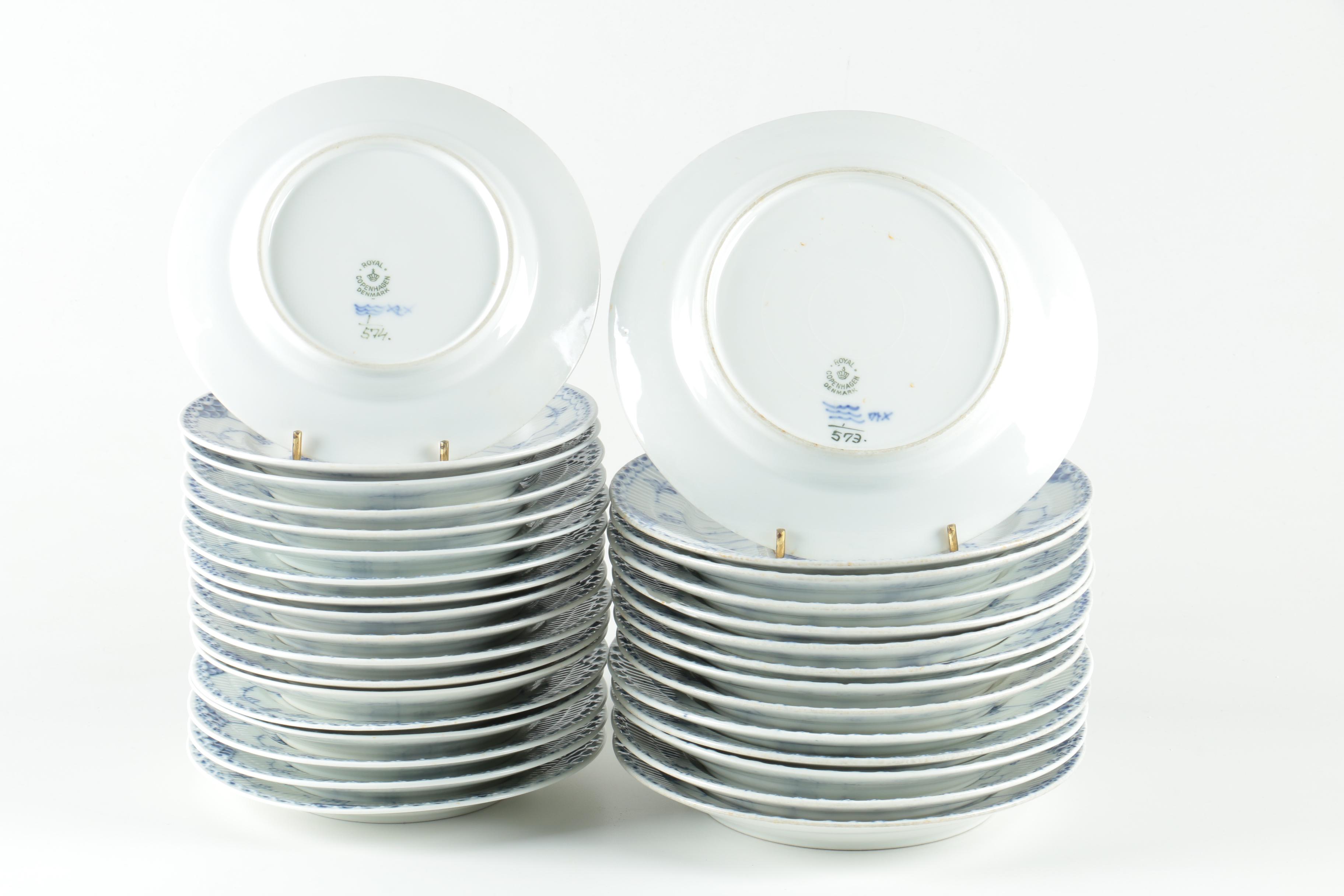 Vintage Royal Copenhagen "Blue Fluted" Tableware