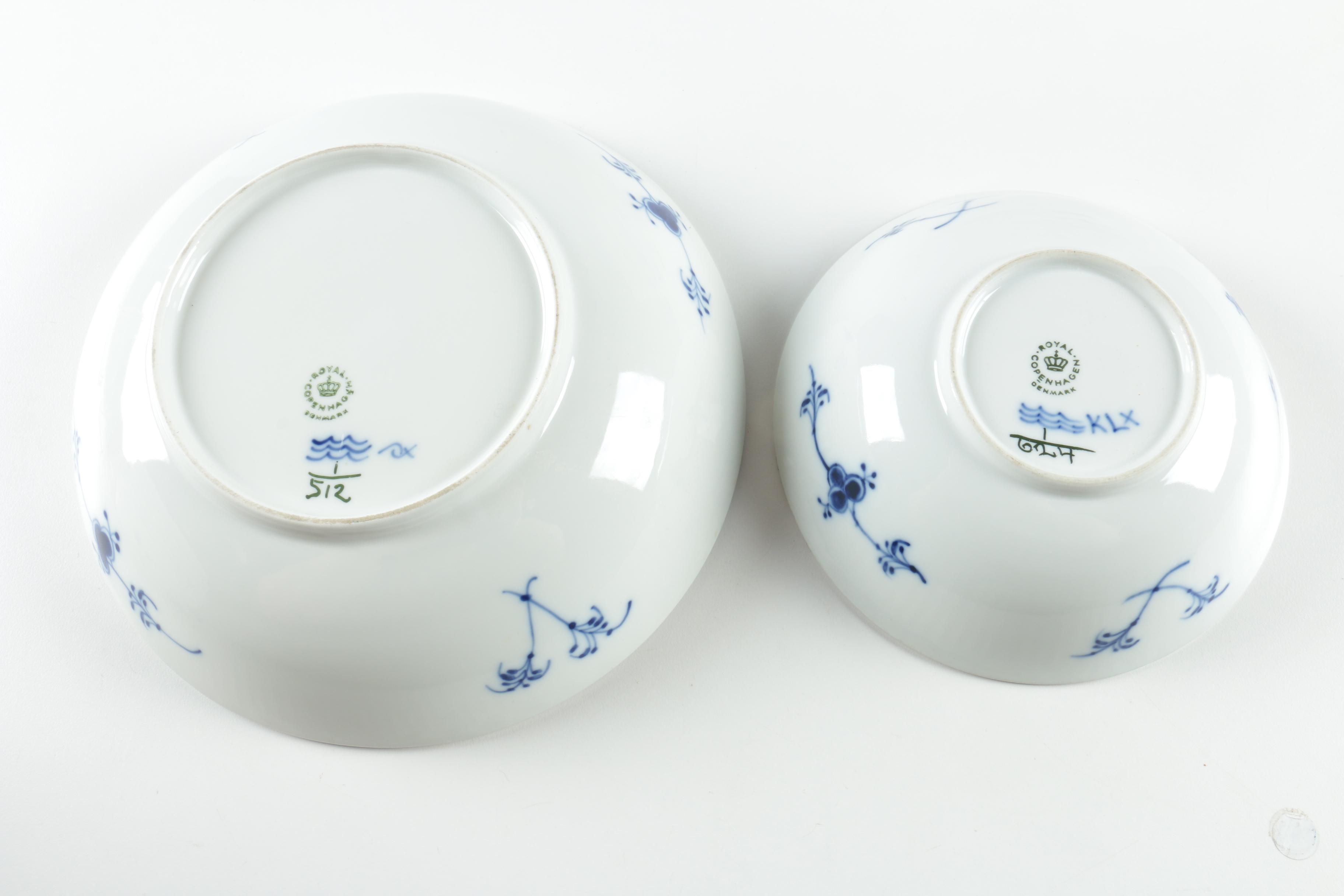 Vintage Royal Copenhagen "Blue Fluted" Tableware