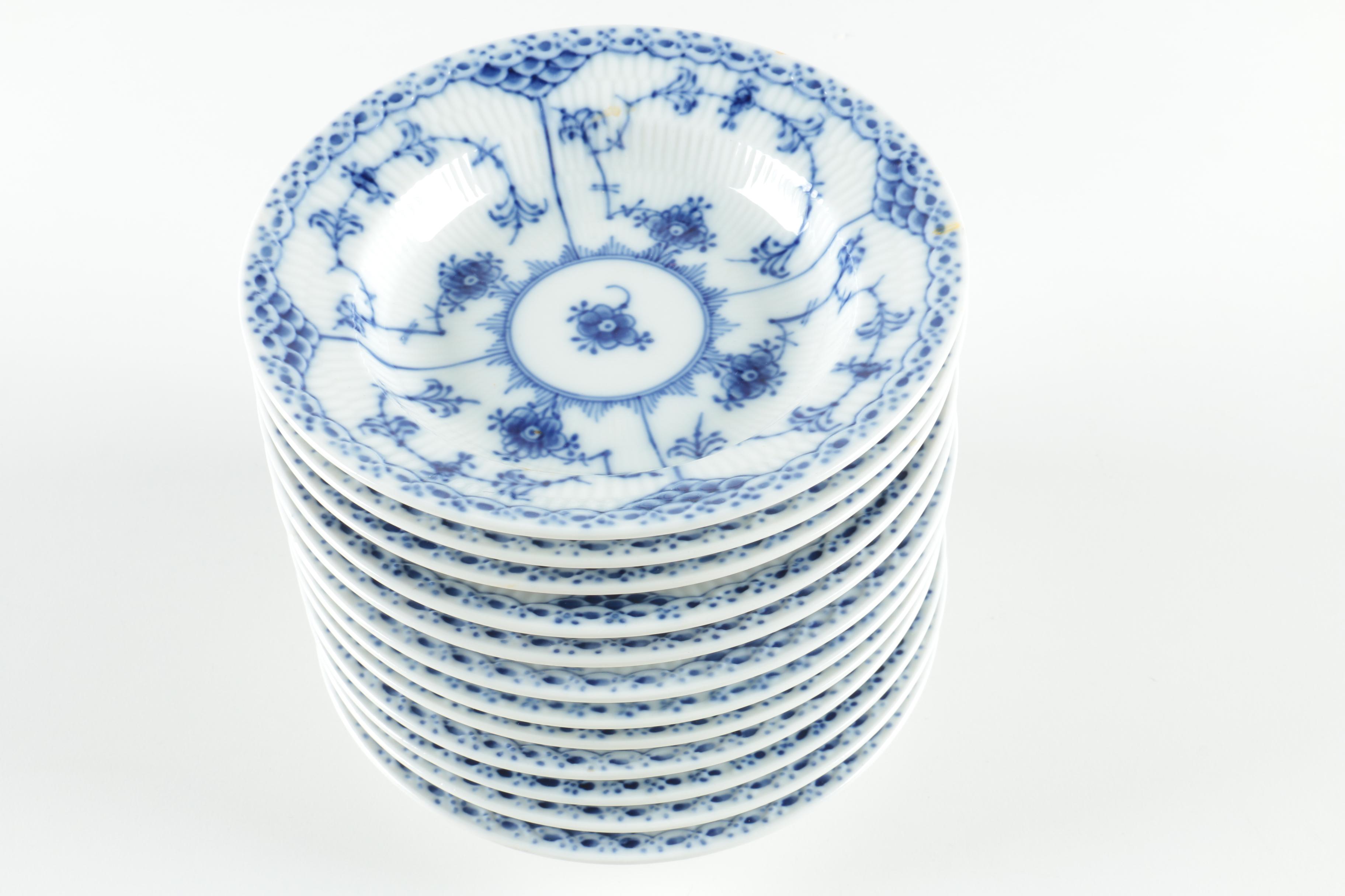 Vintage Royal Copenhagen "Blue Fluted" Tableware