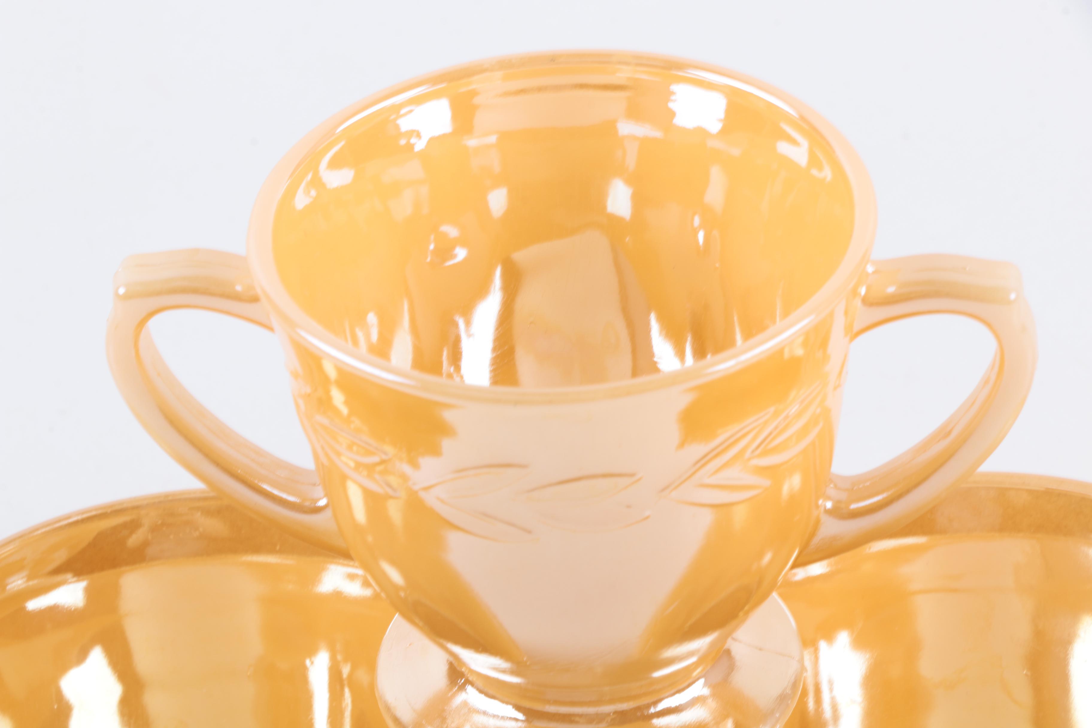 Fire-King "Peach Lustre" Tableware