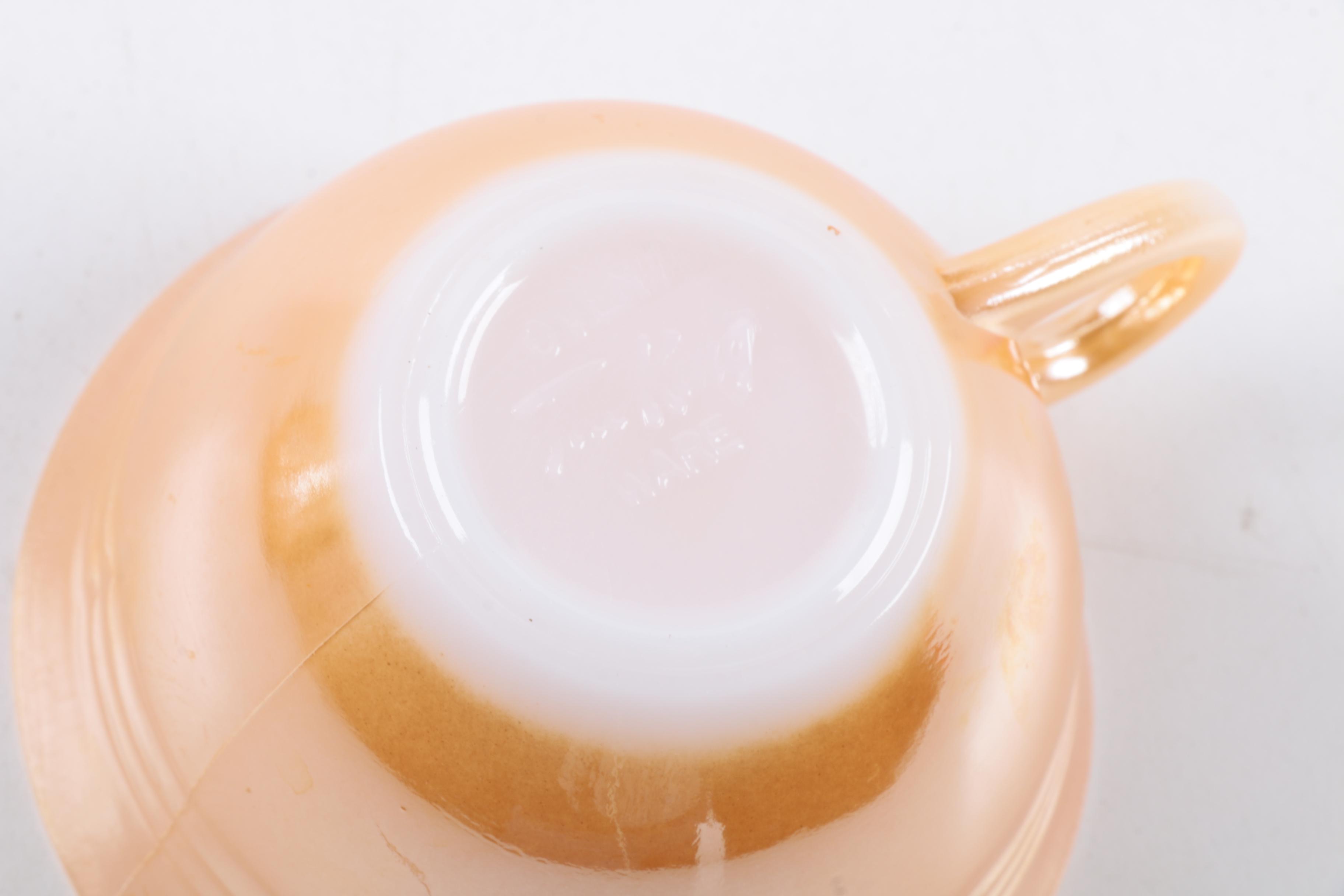 Fire-King "Peach Lustre" Tableware