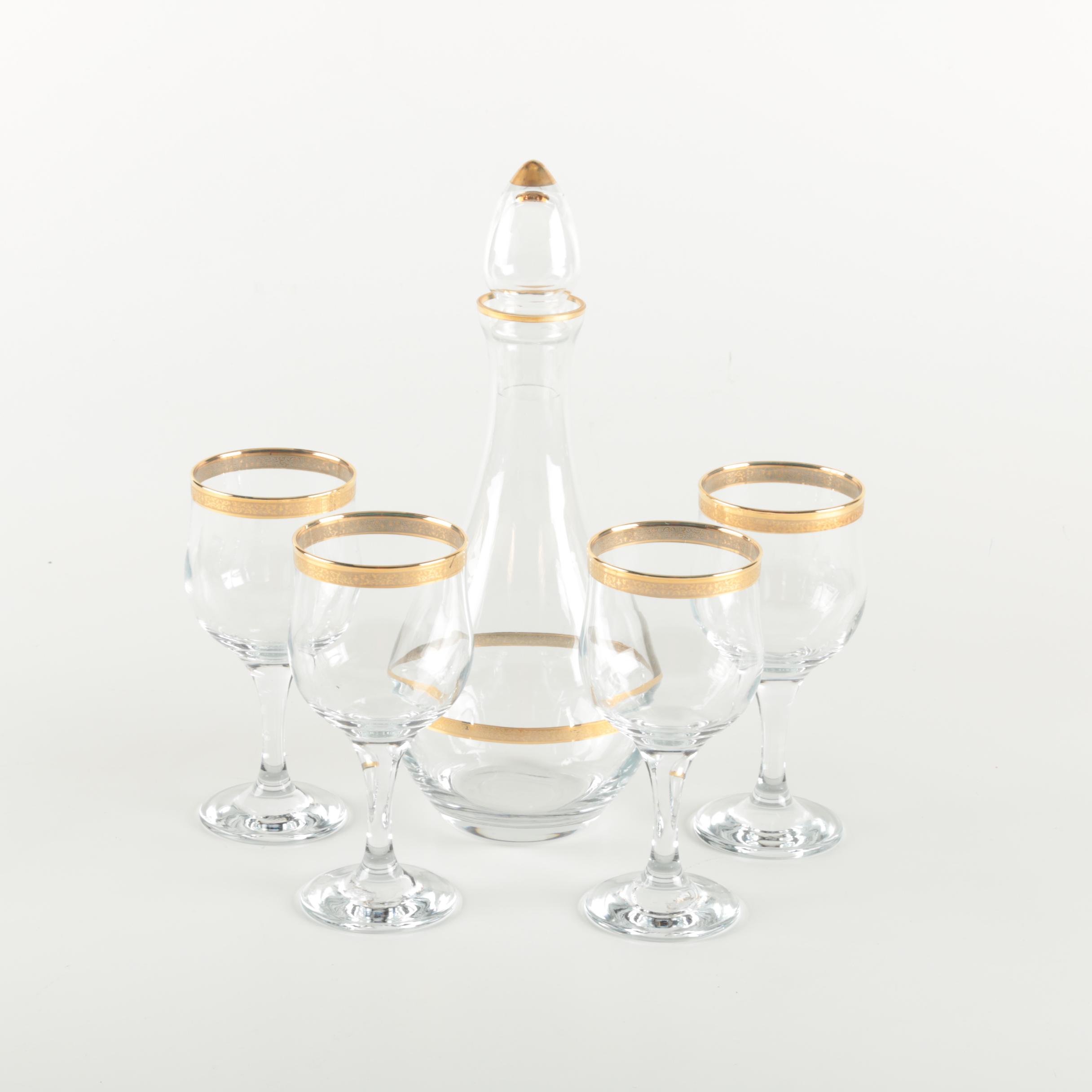 Cambridge Decanter and Wine Glasses Set