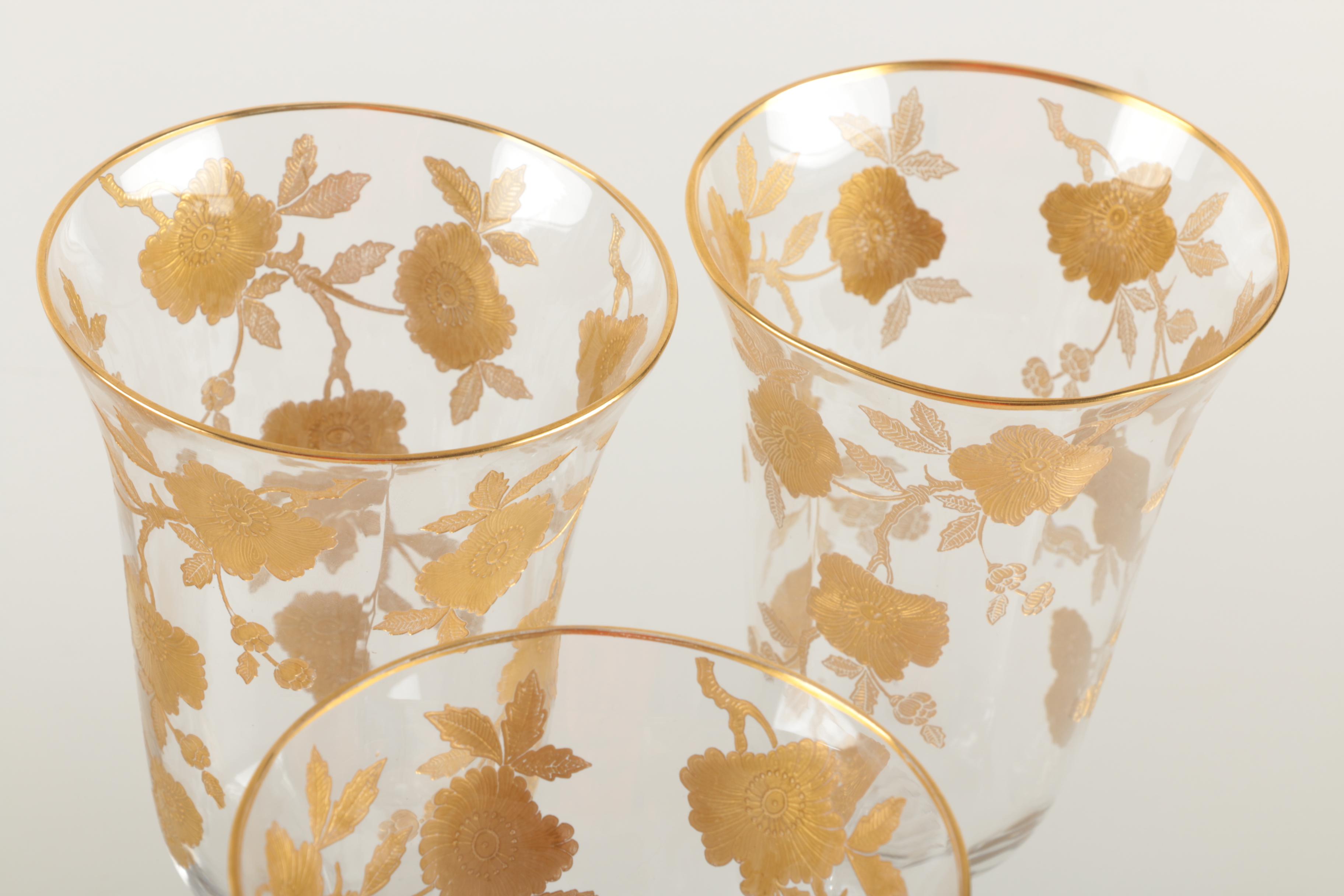 Cambridge "Wildflower" Water Glasses