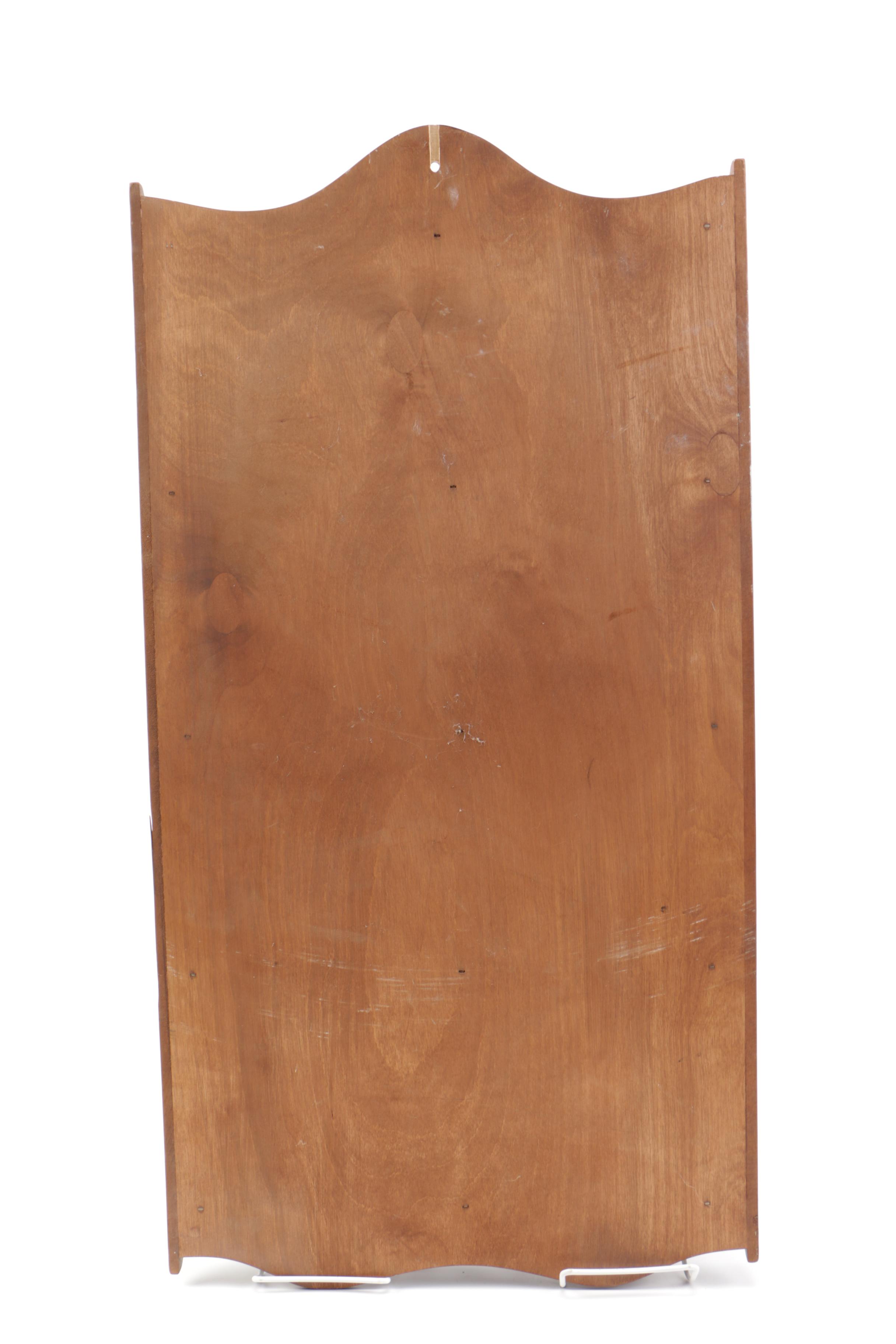 Souvenir Silver Plate Spoon Collection with a Display Shelf