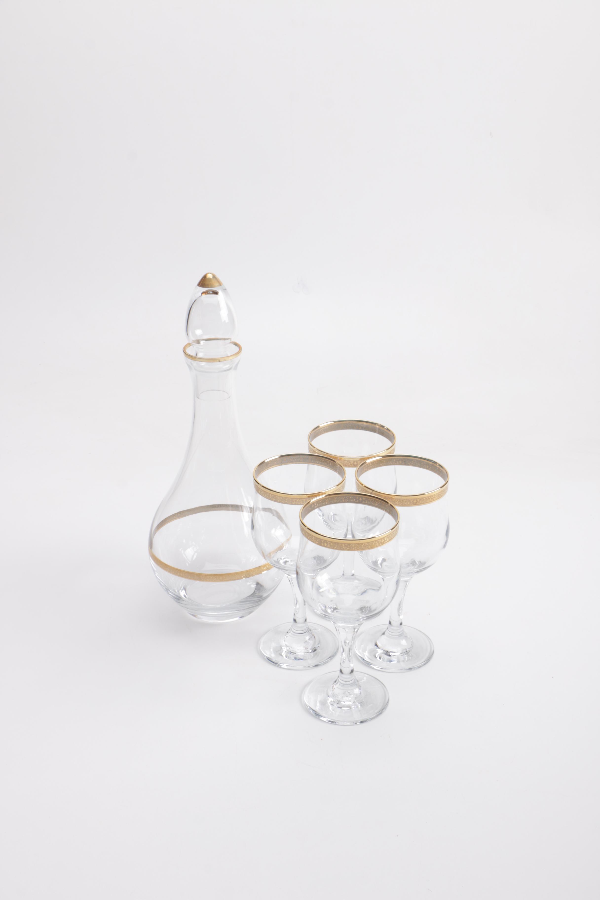 Cambridge Decanter and Wine Glasses Set