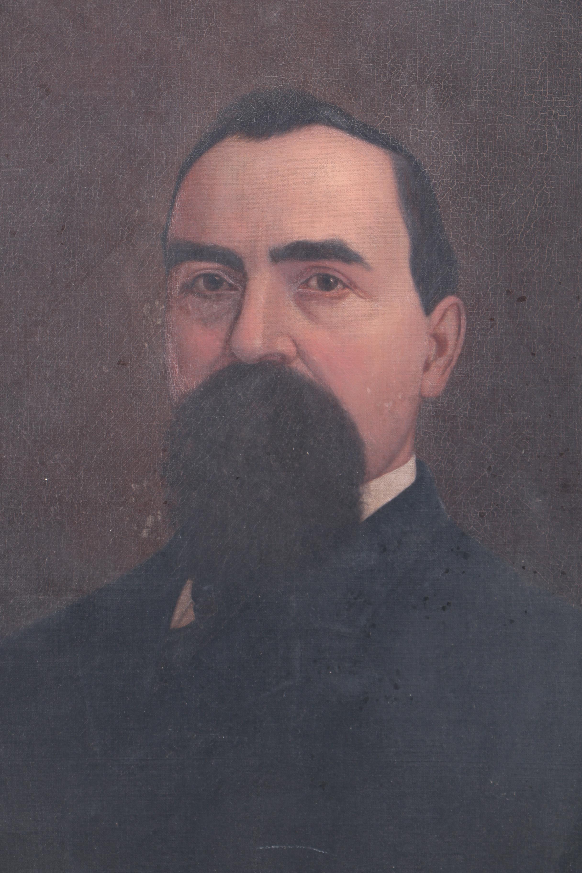 Oil Painting on Canvas Portrait of a Gentleman