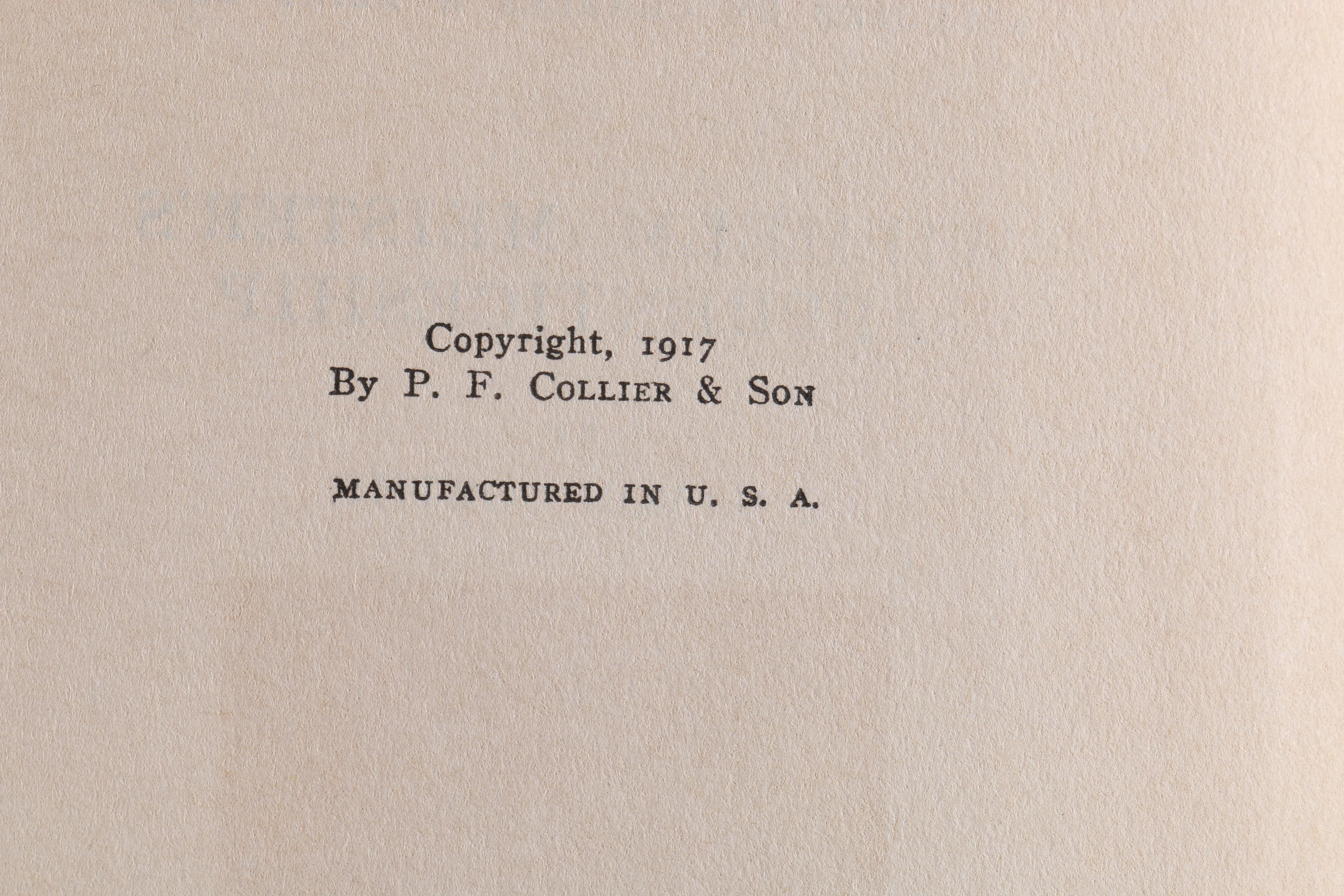 1917 "The Harvard Classics Shelf of Fiction" 19-Volume Set