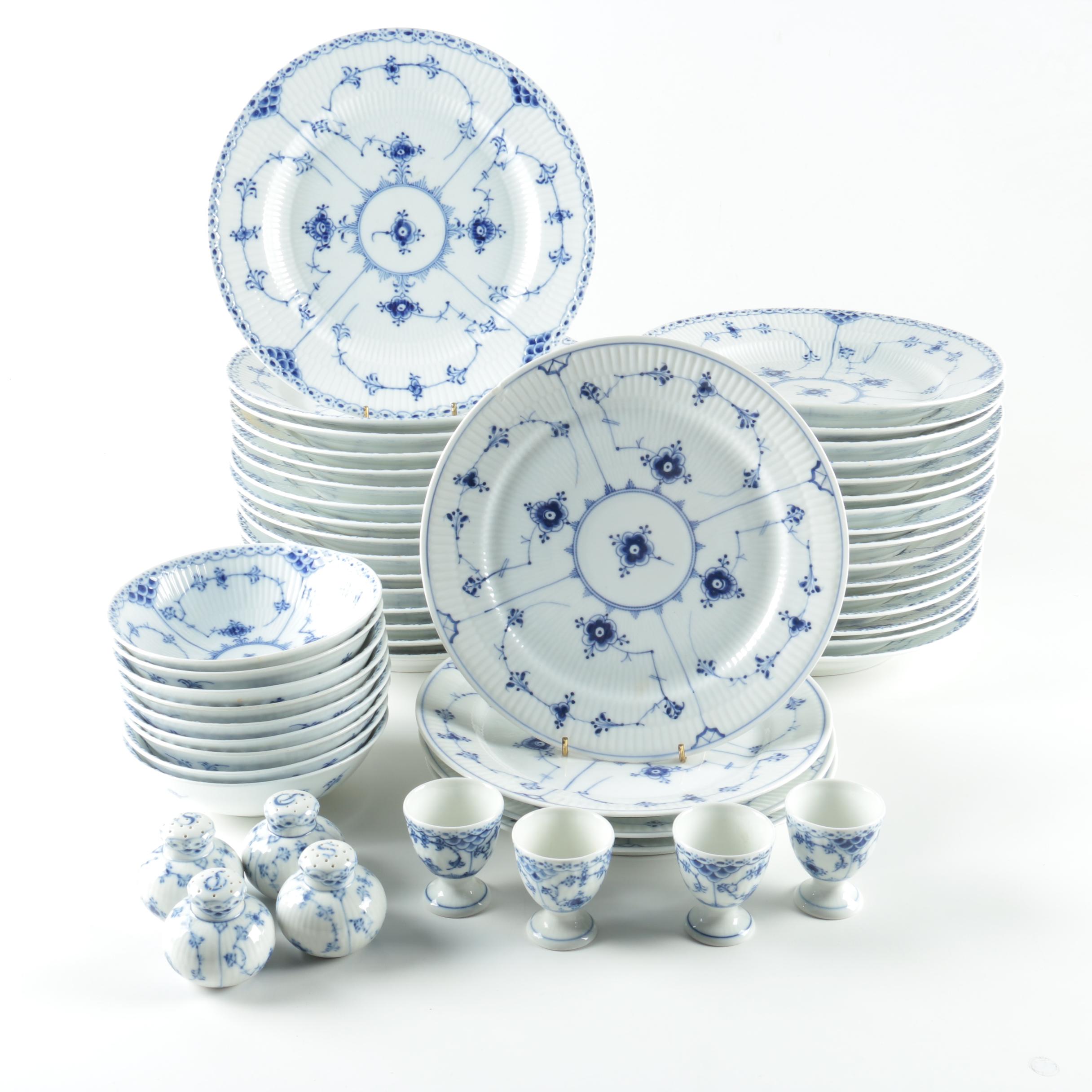 Vintage Royal Copenhagen "Blue Fluted" Tableware