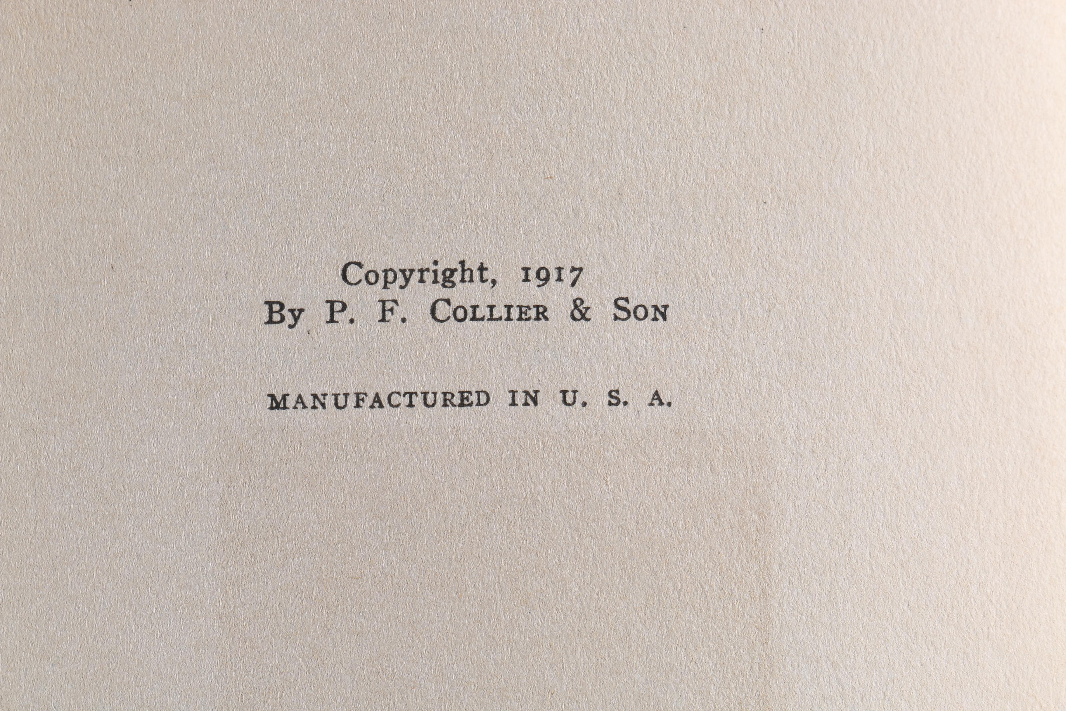 1917 "The Harvard Classics Shelf of Fiction" 19-Volume Set