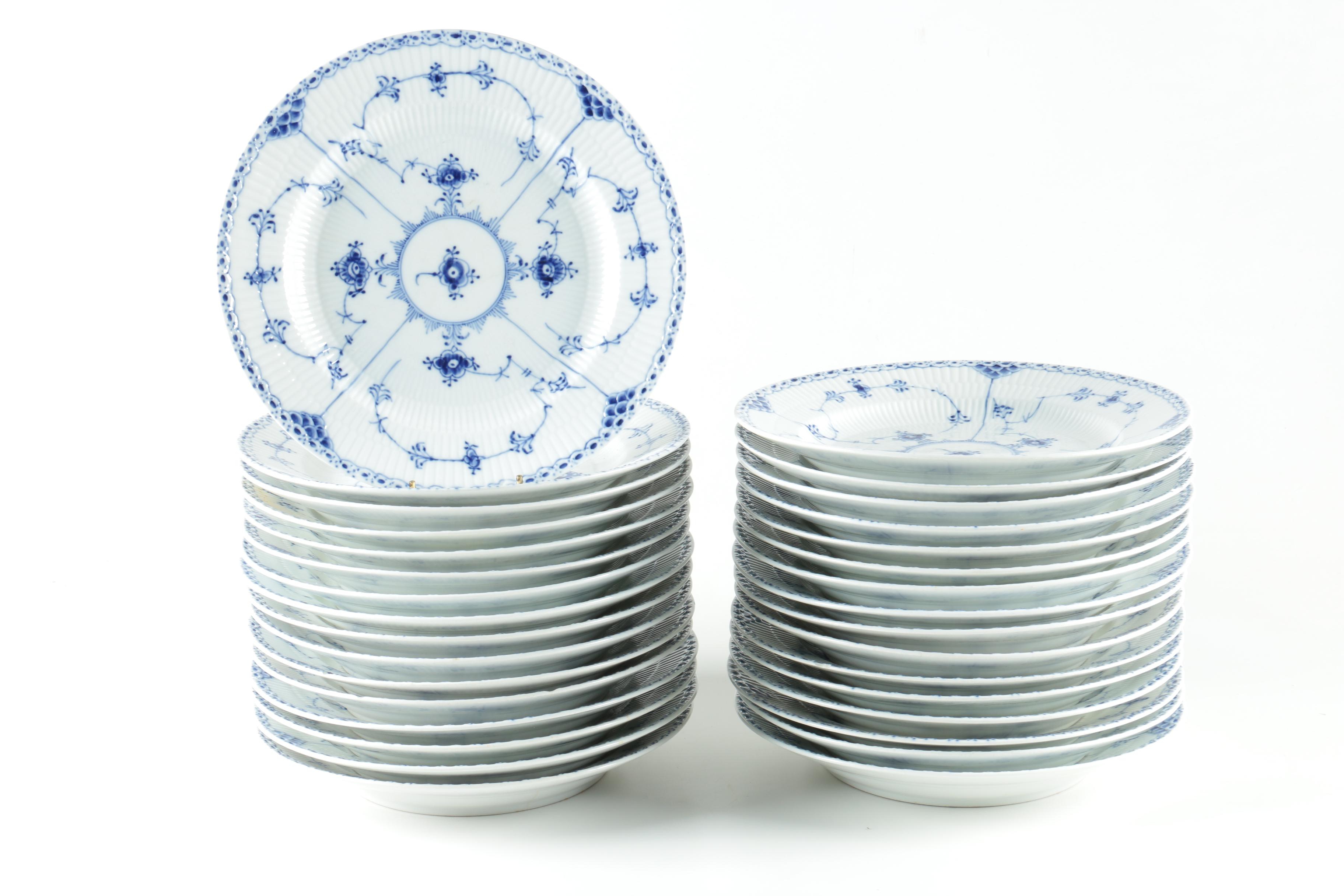 Vintage Royal Copenhagen "Blue Fluted" Tableware