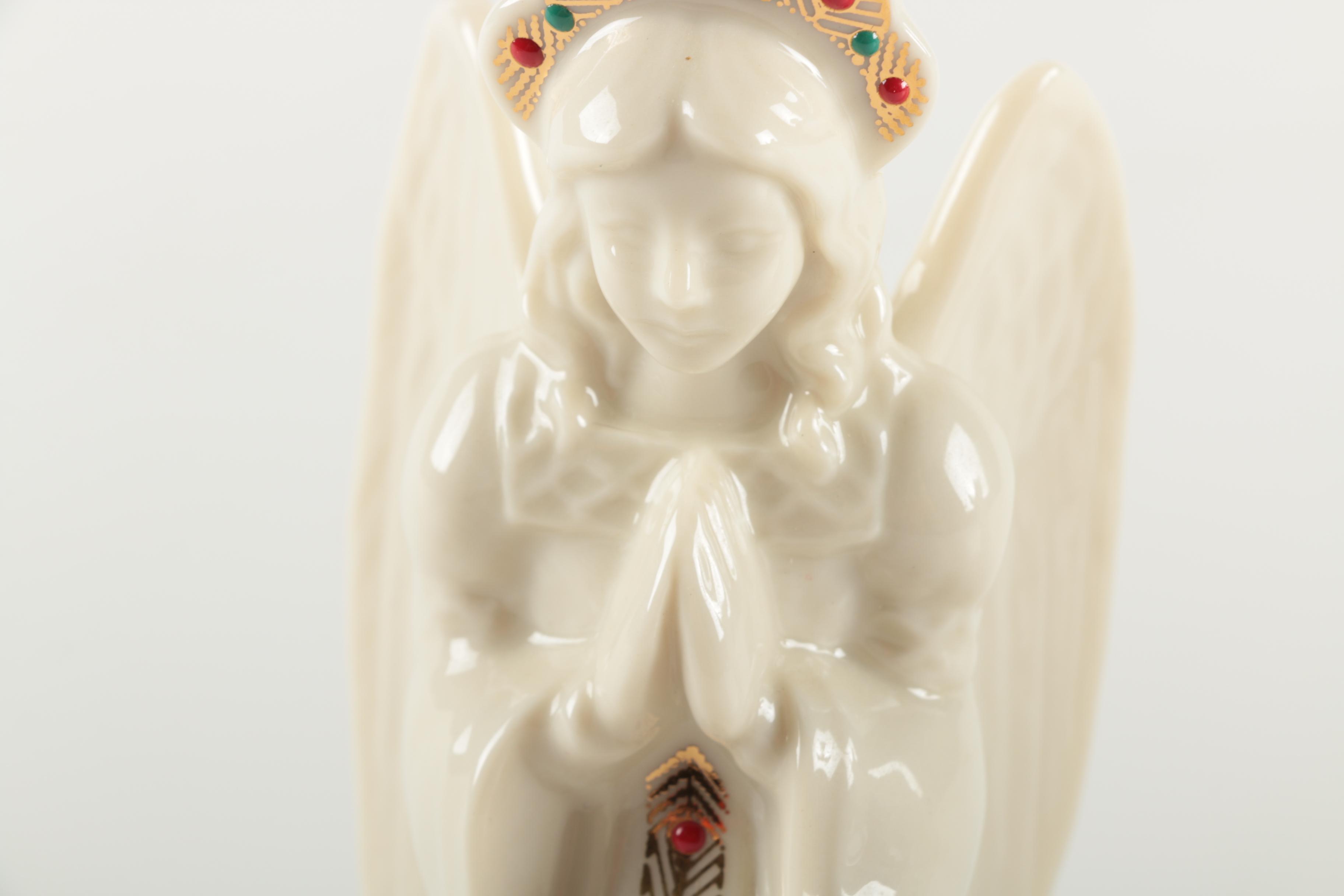 Lenox Porcelain Santa and Angel Figurines