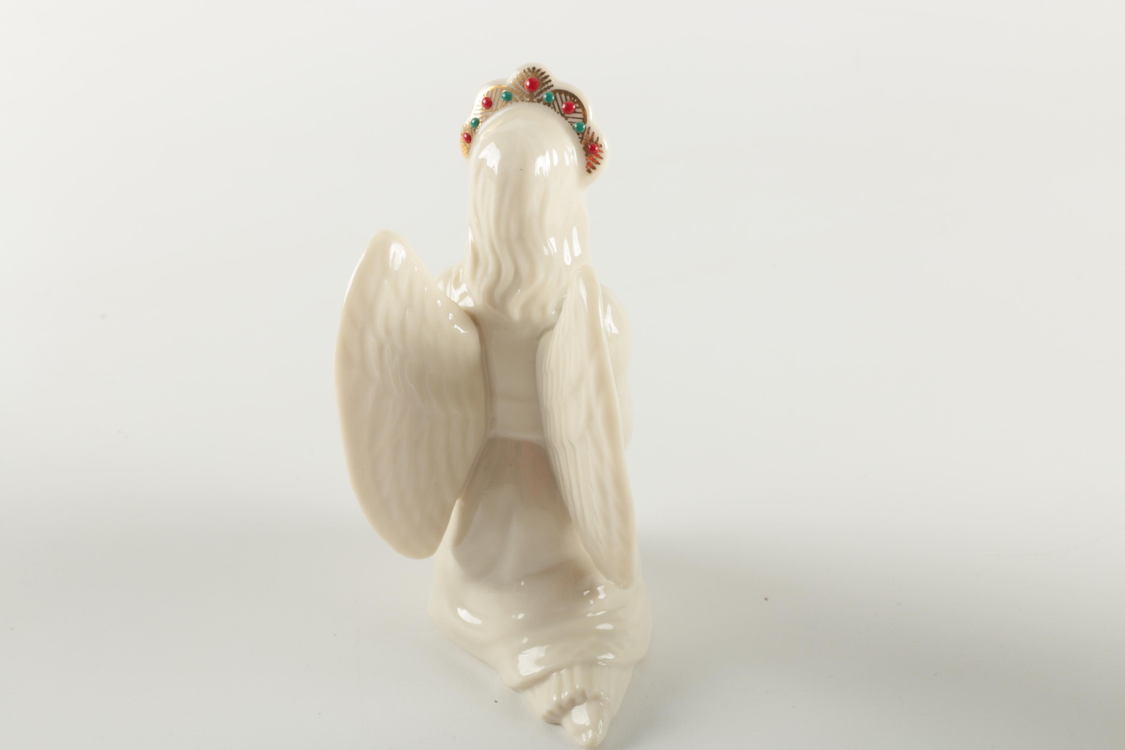 Lenox Porcelain Santa and Angel Figurines