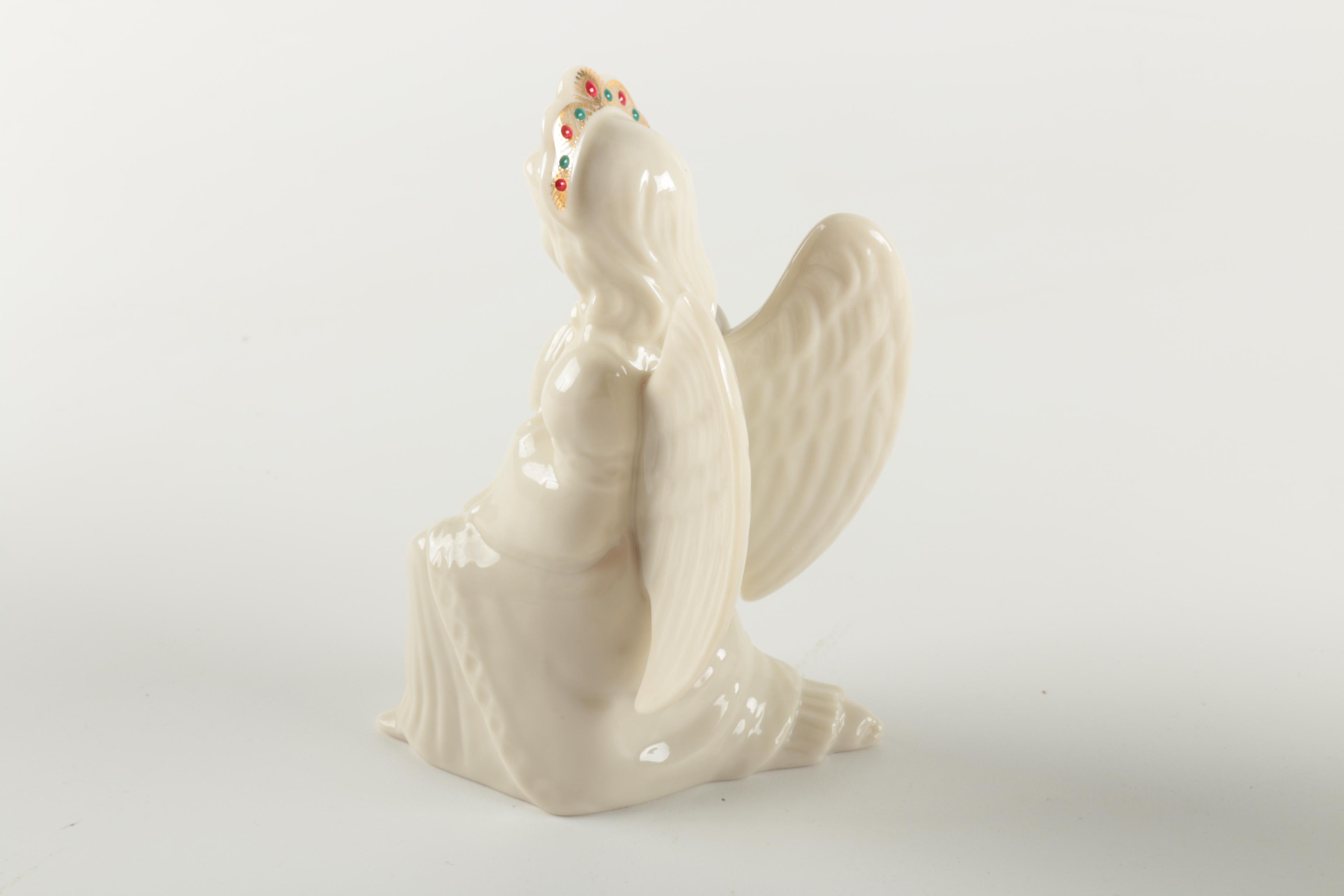 Lenox Porcelain Santa and Angel Figurines