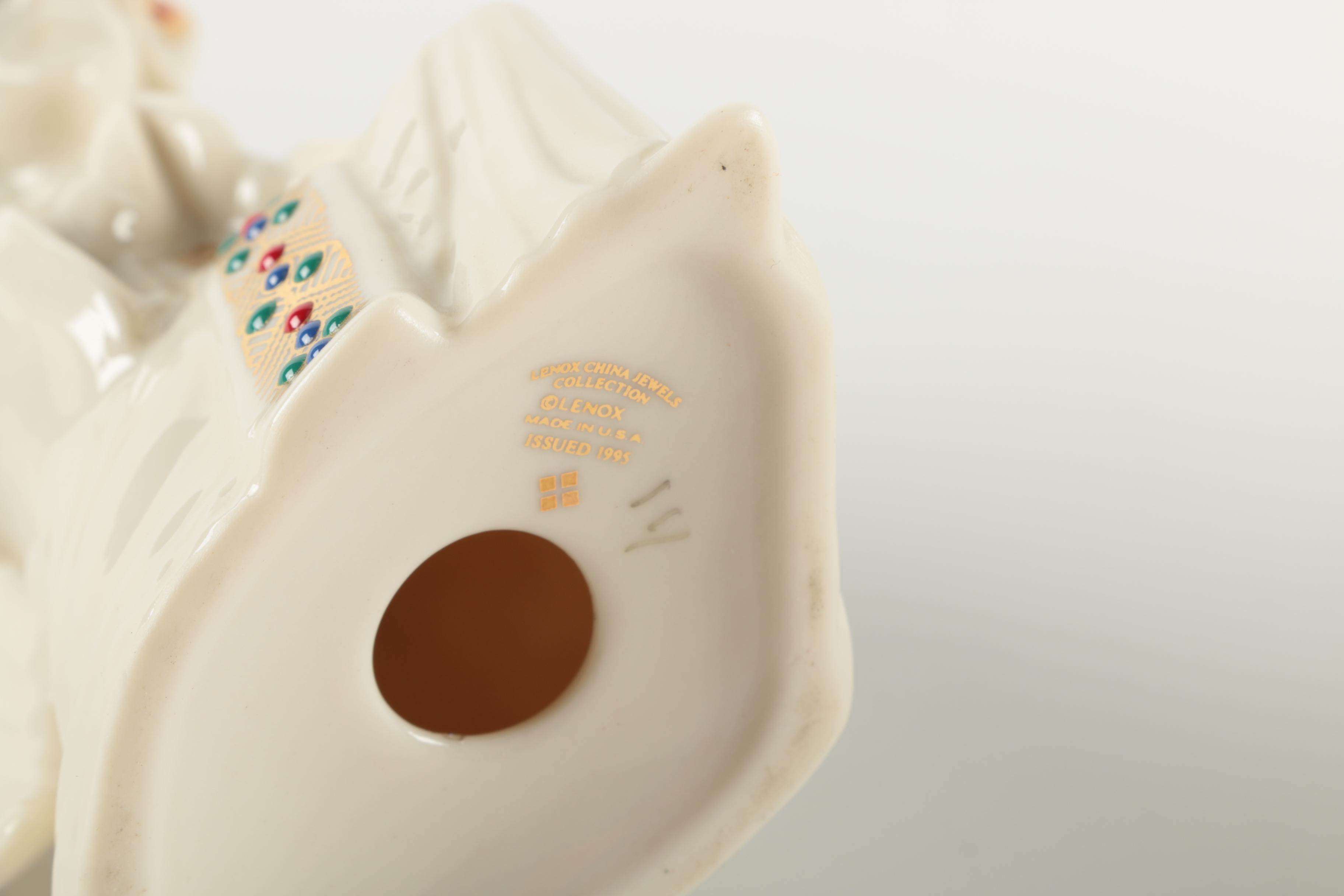 Lenox Porcelain Santa and Angel Figurines