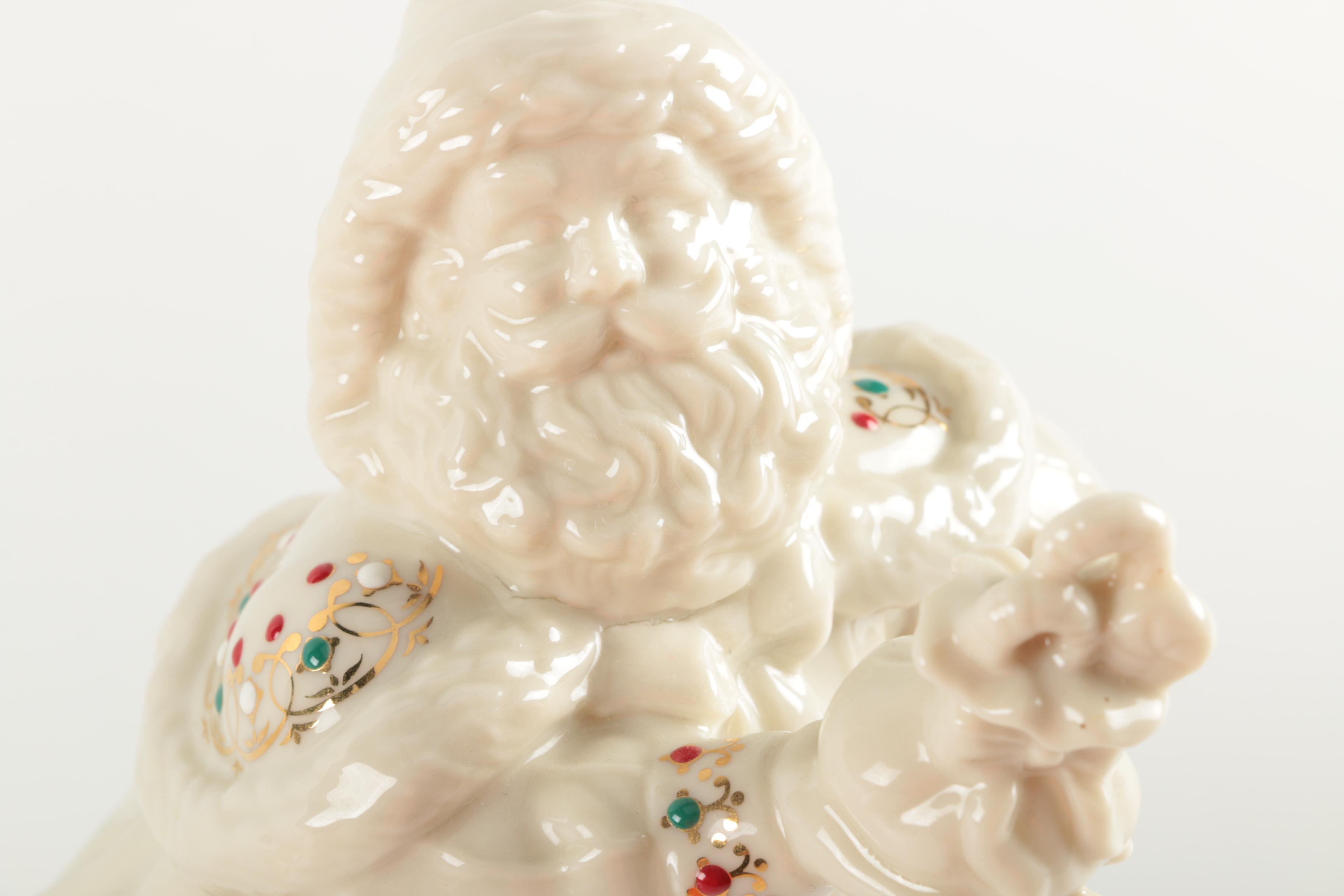 Lenox Porcelain Santa and Angel Figurines