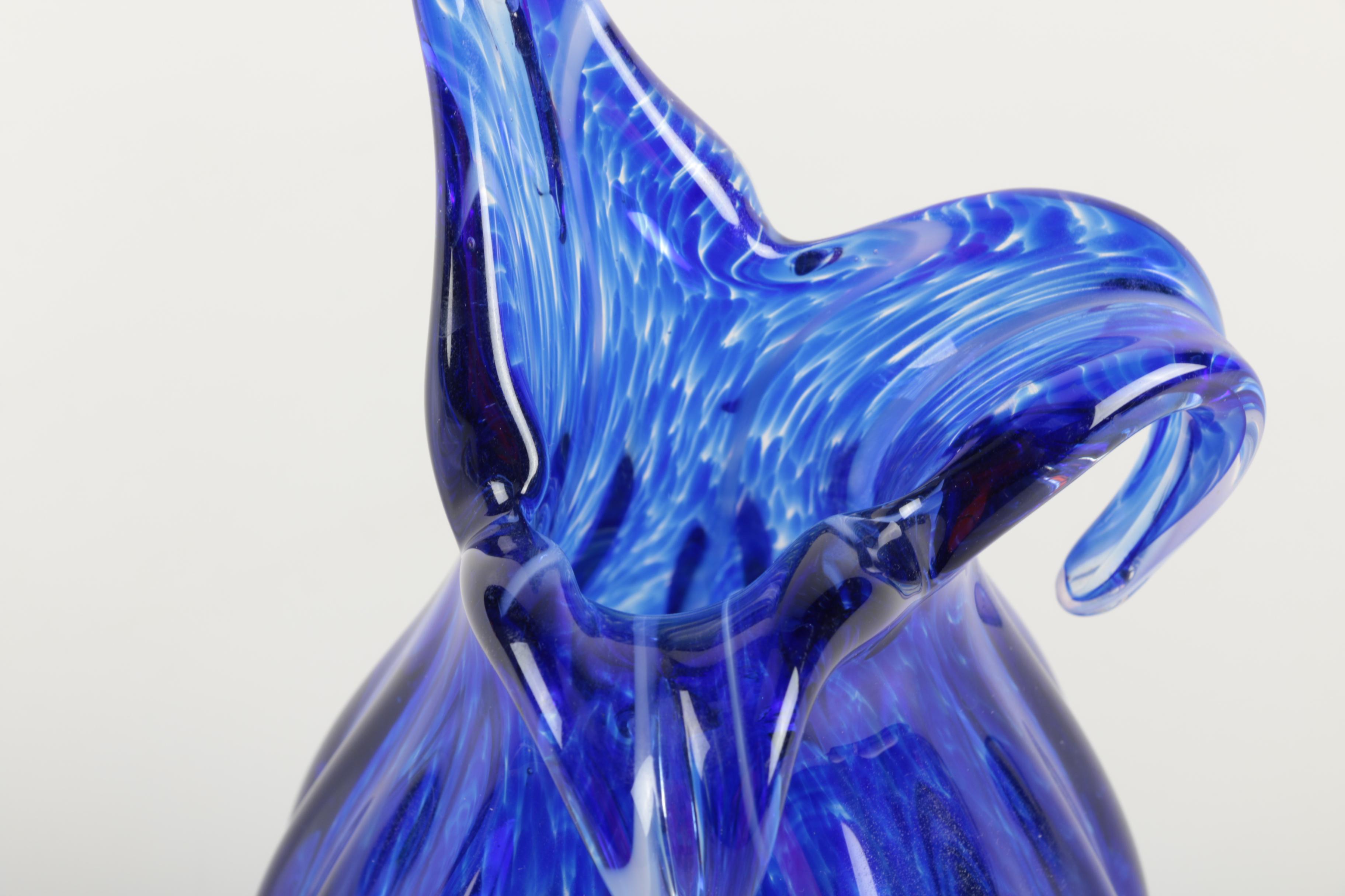 Cobalt Art Glass Vase