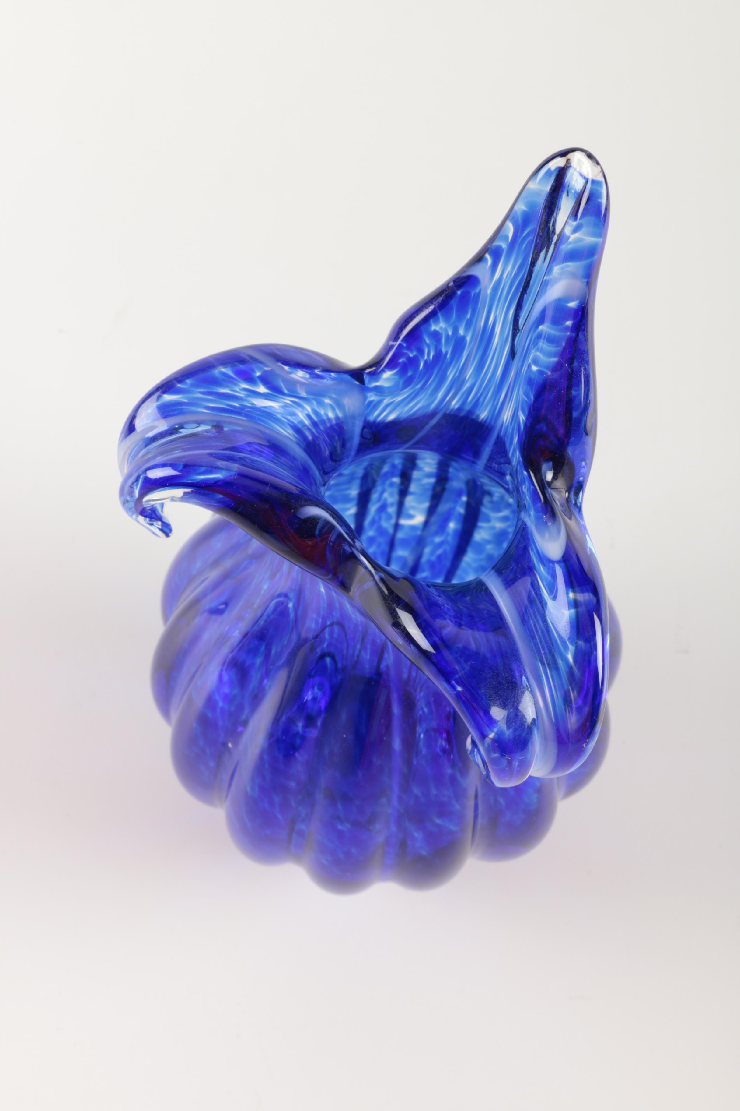 Cobalt Art Glass Vase