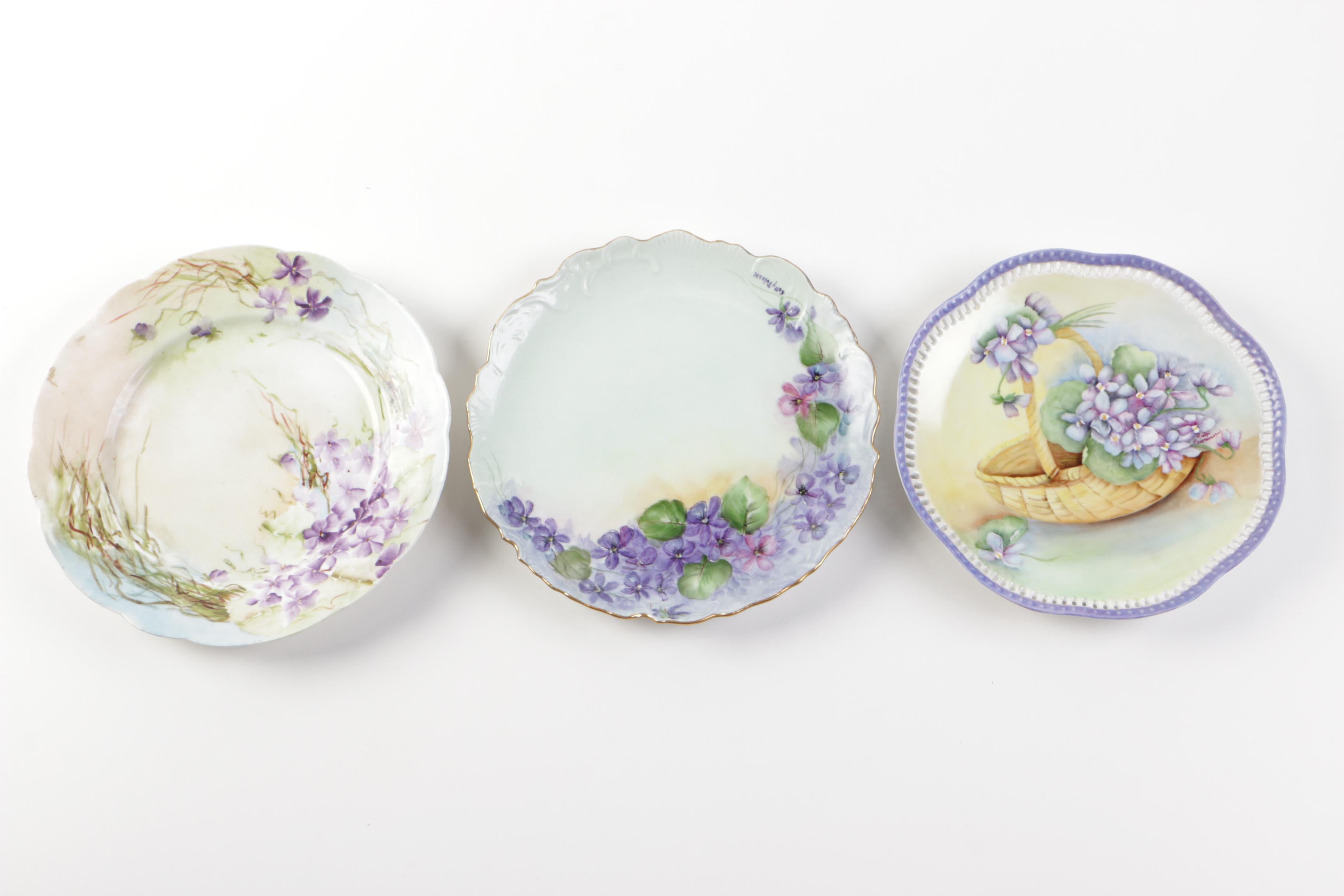 Vintage Porcelain Plate Collection