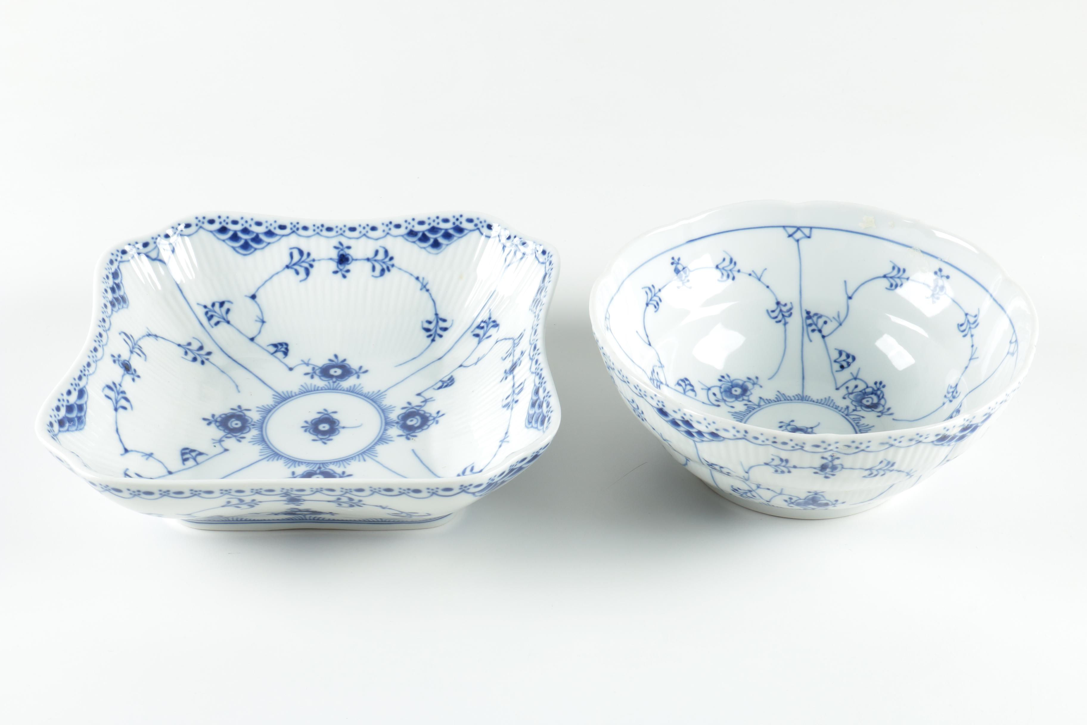 Vintage Royal Copenhagen "Blue Fluted" Tableware