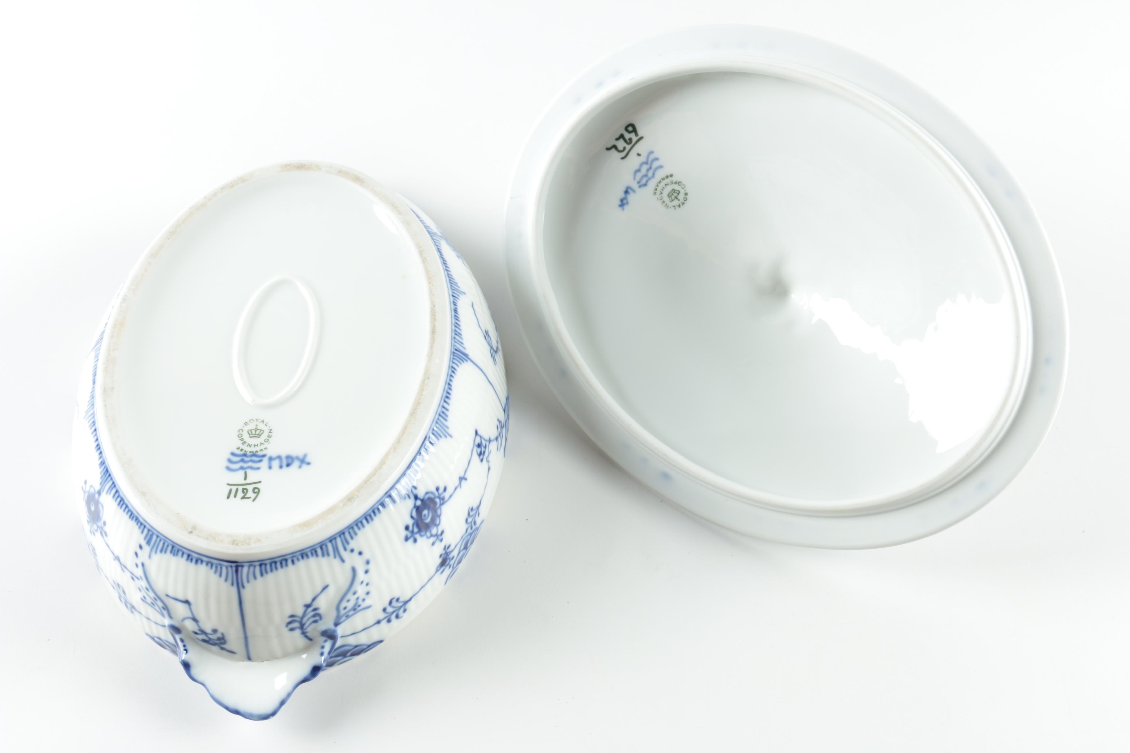 Vintage Royal Copenhagen "Blue Fluted" Tableware