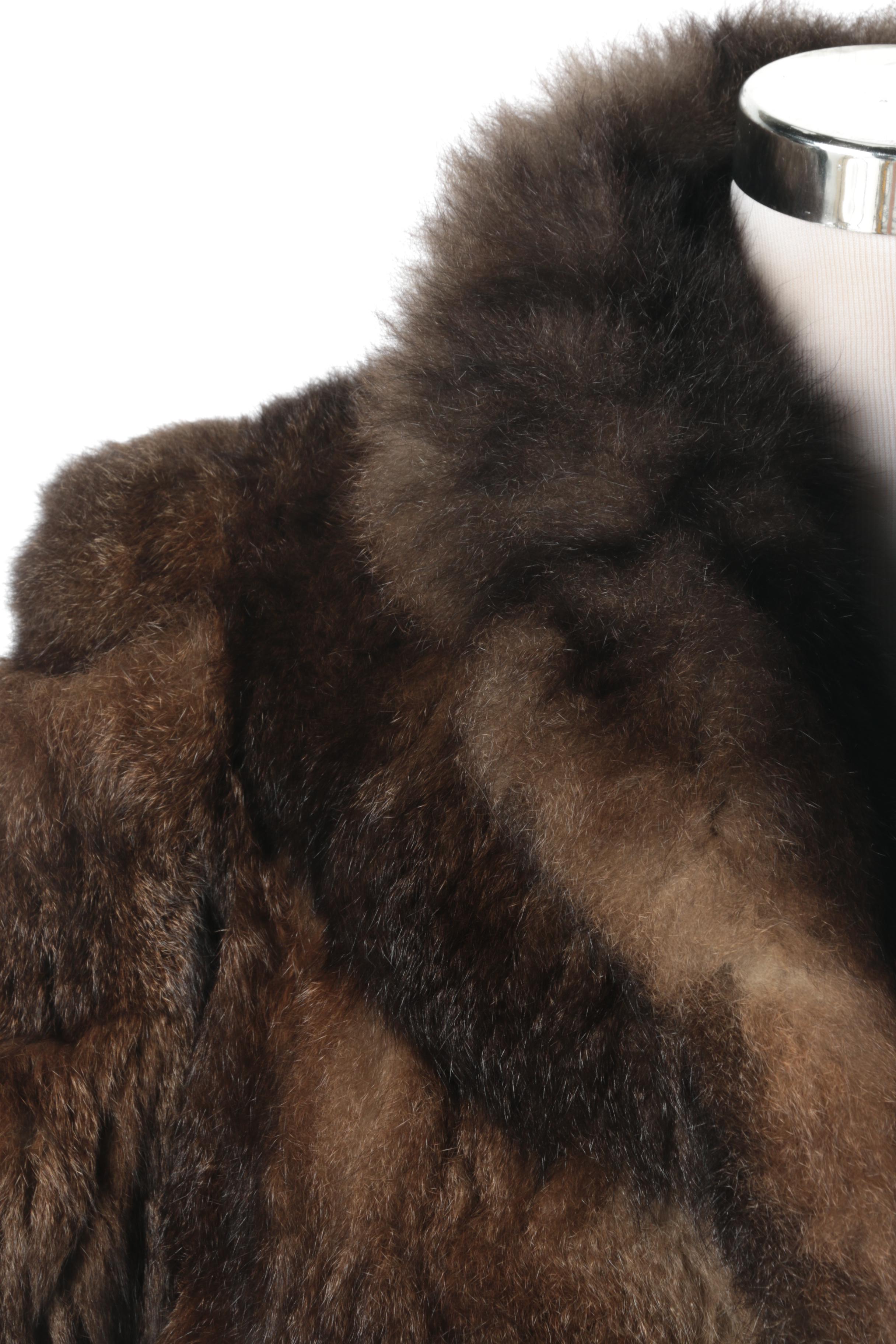 Brown Possum Fur Coat