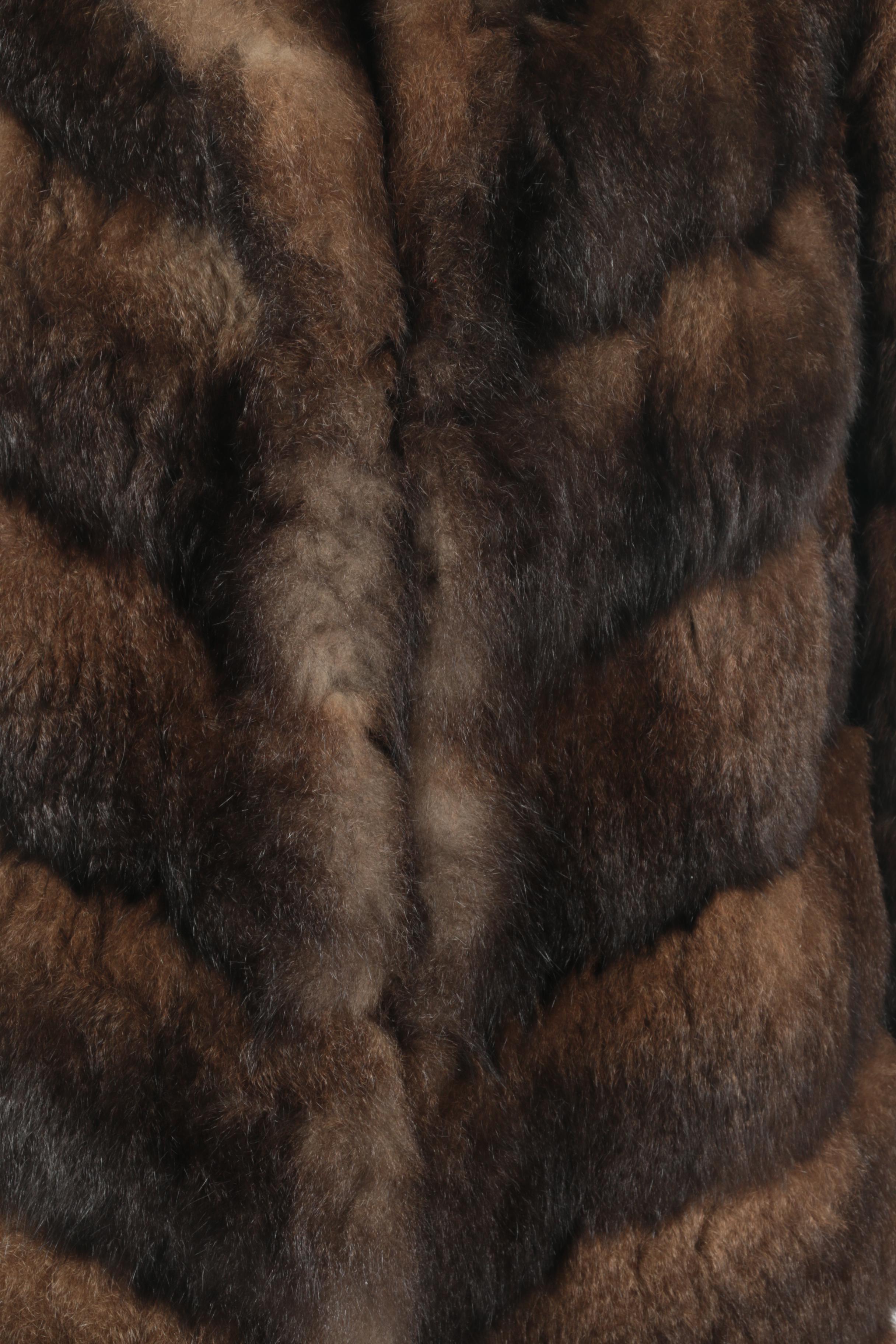 Brown Possum Fur Coat
