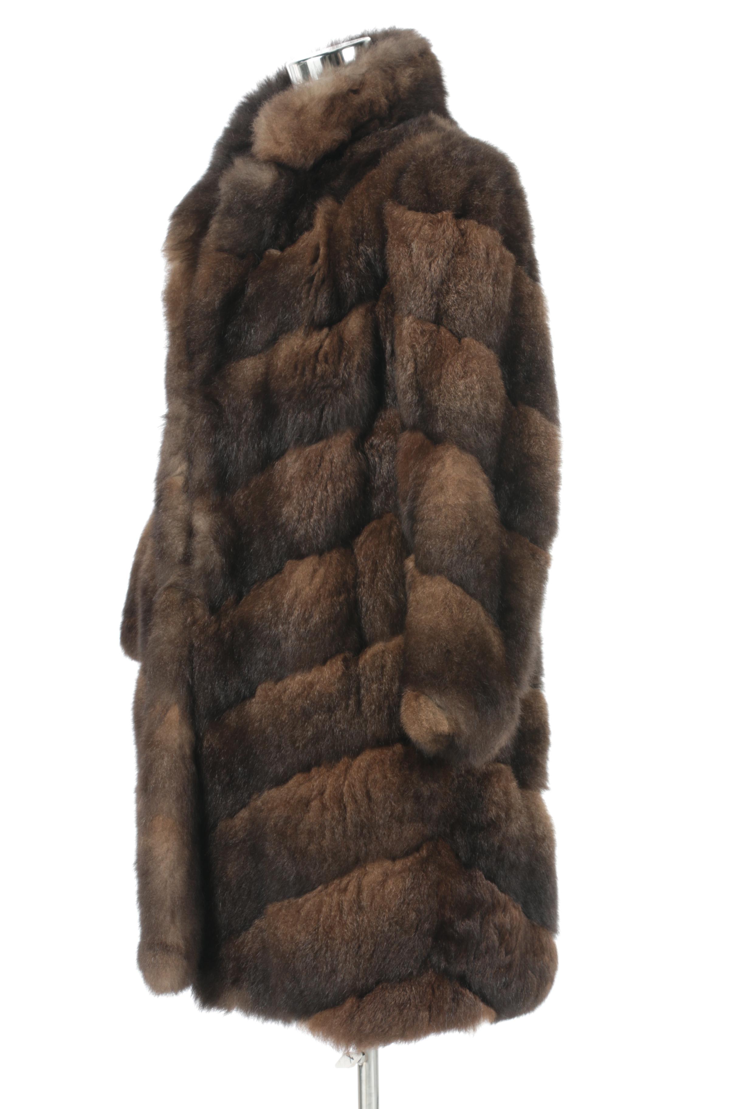Brown Possum Fur Coat