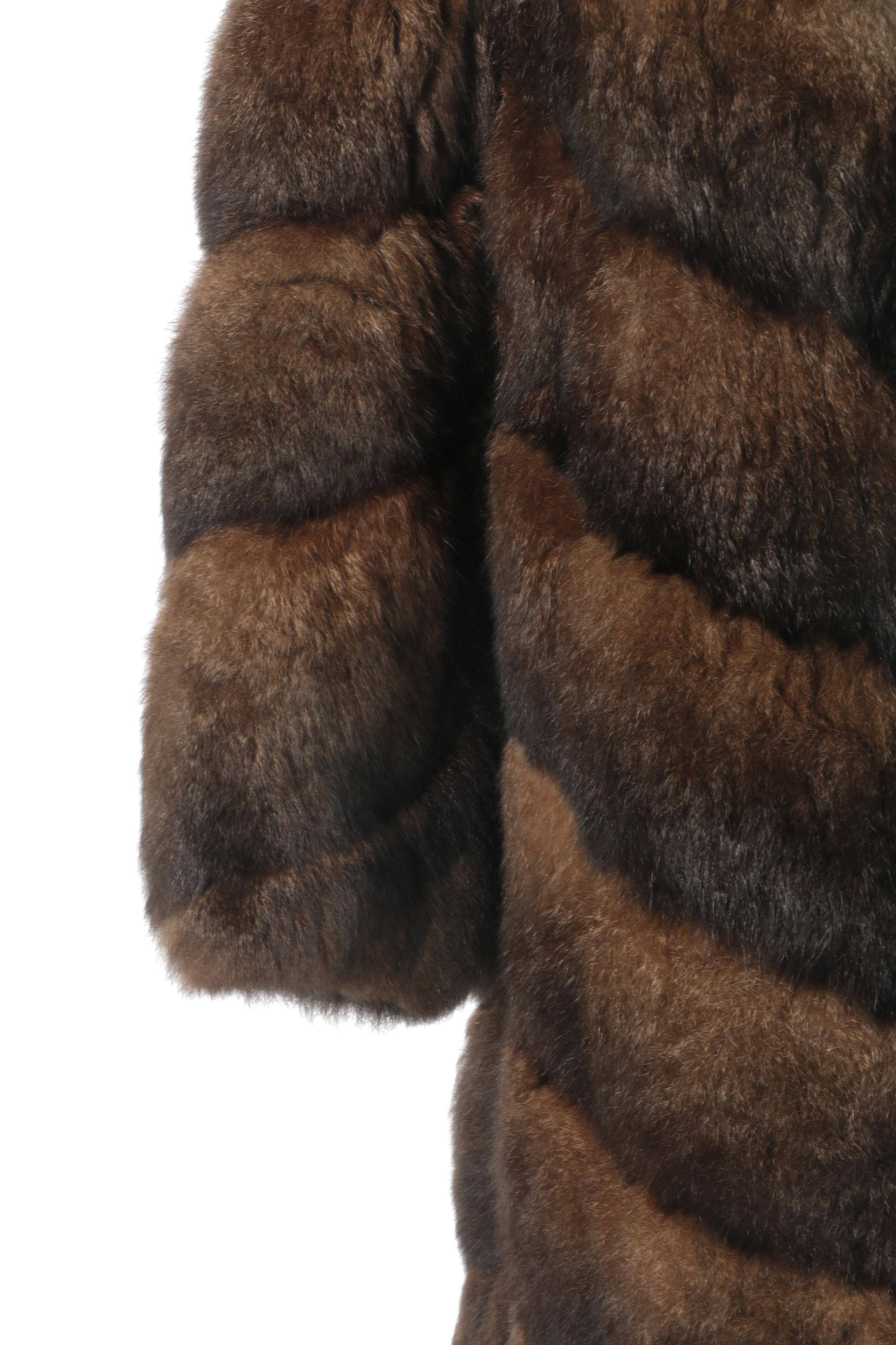 Brown Possum Fur Coat