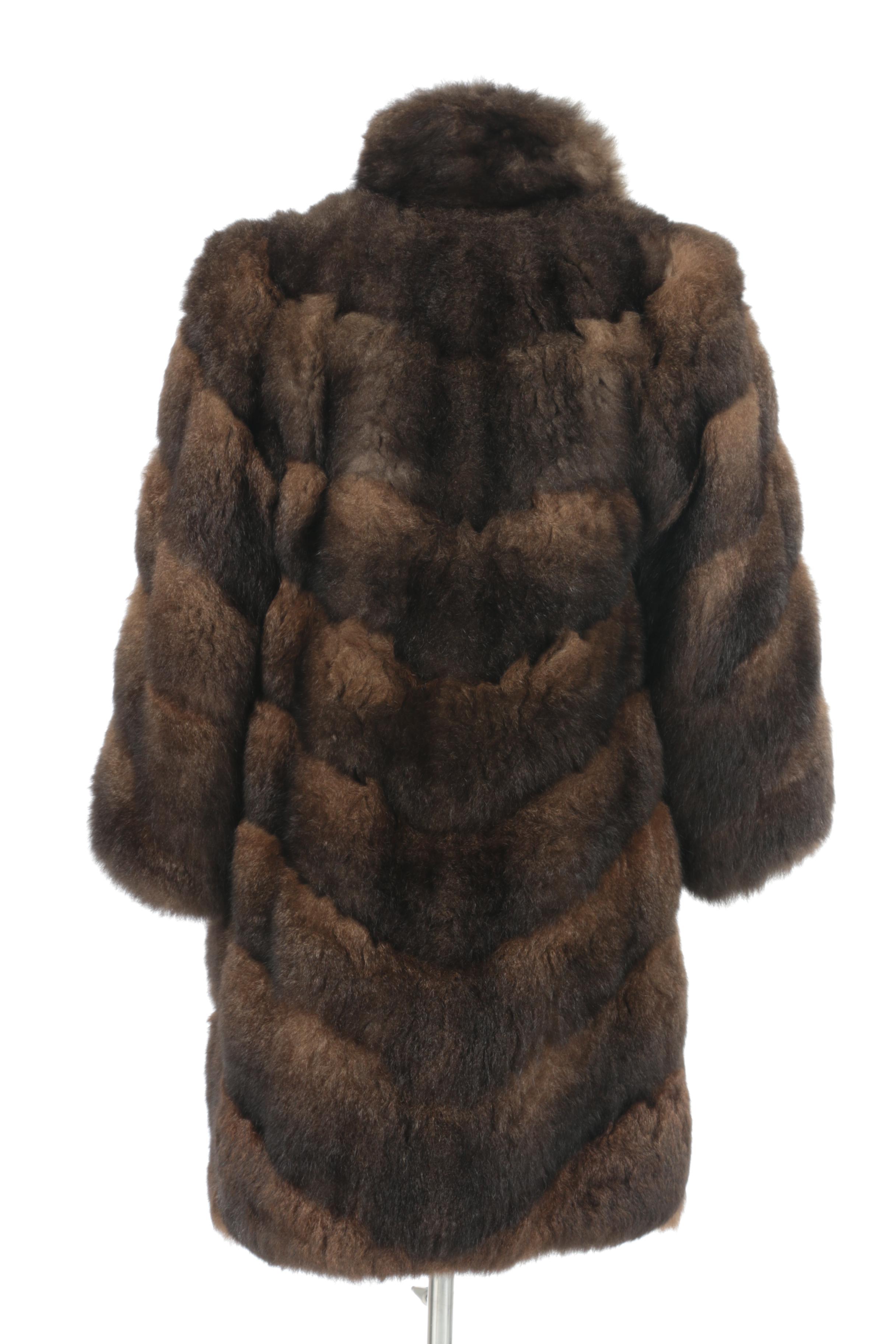 Brown Possum Fur Coat