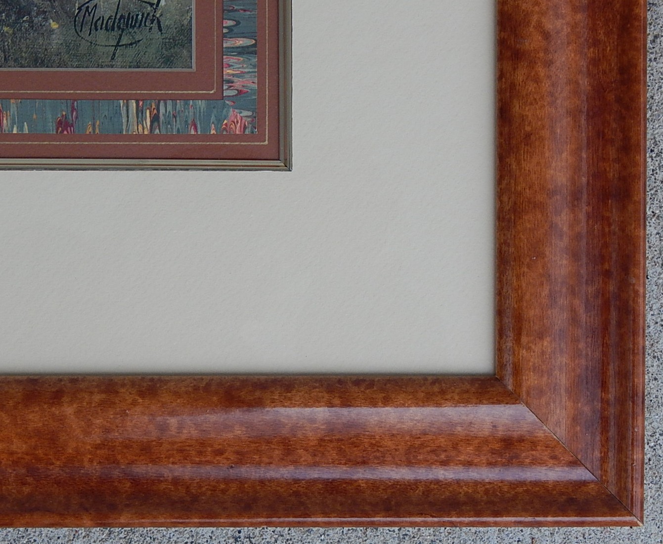 Large Framed Decorative Rural Landscape Print