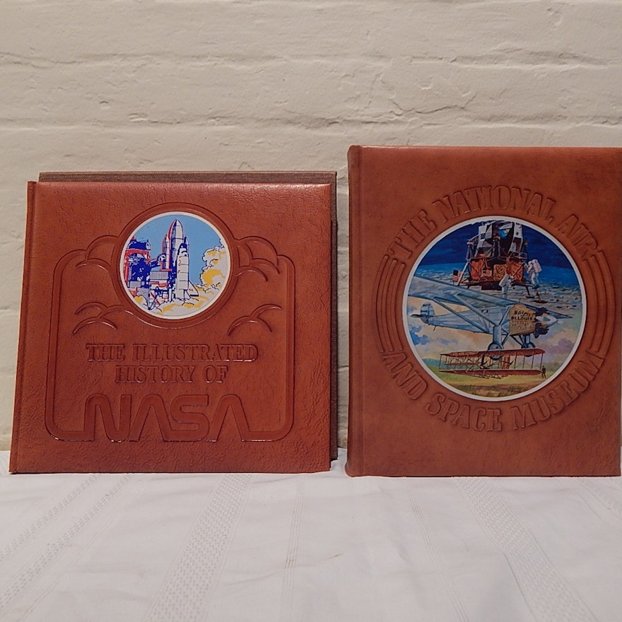 NASA And Space Museum Leather-Bound Limited Editions With Slipcases