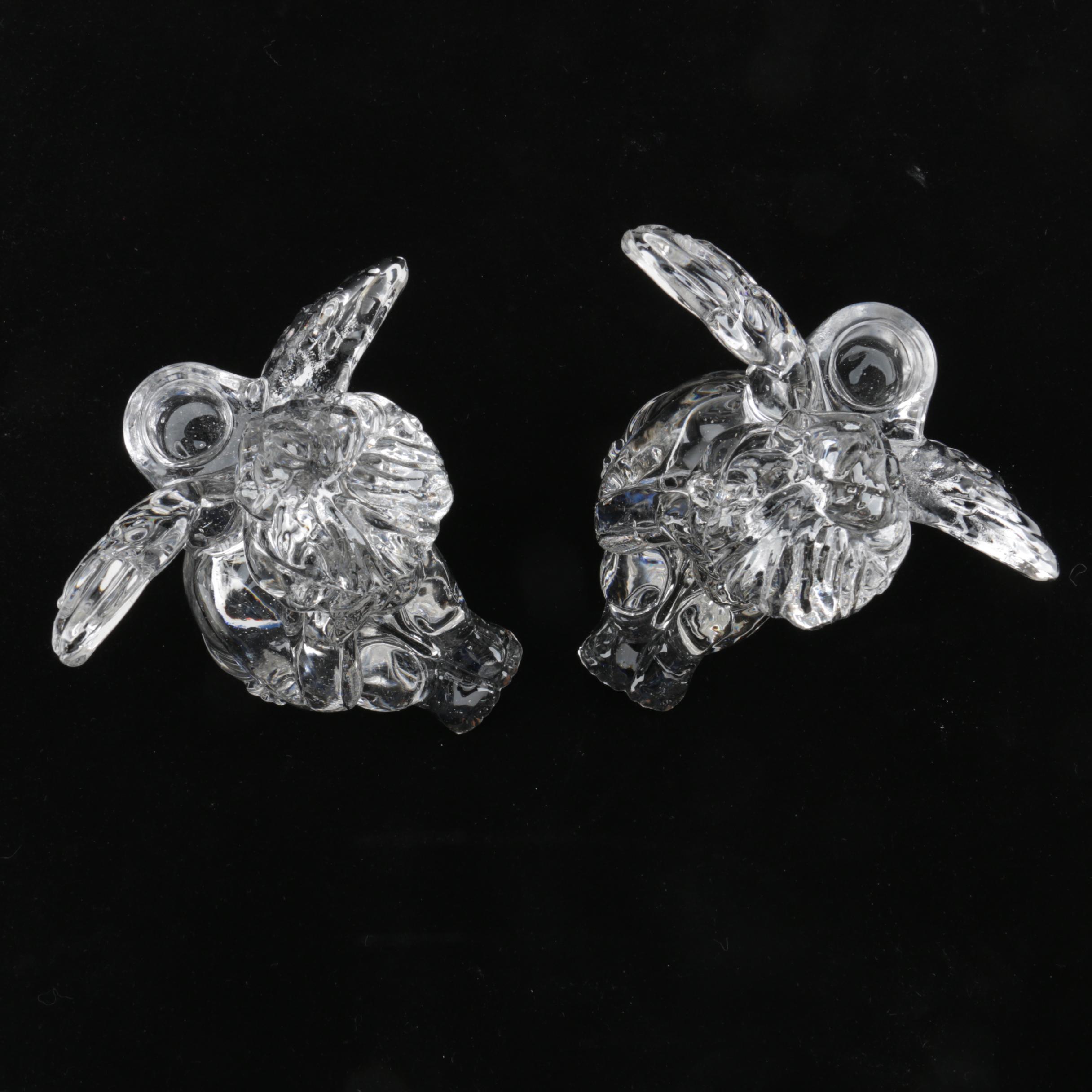 Waterford Crystal Cherub Figurines and Glass Cherub Candleholders