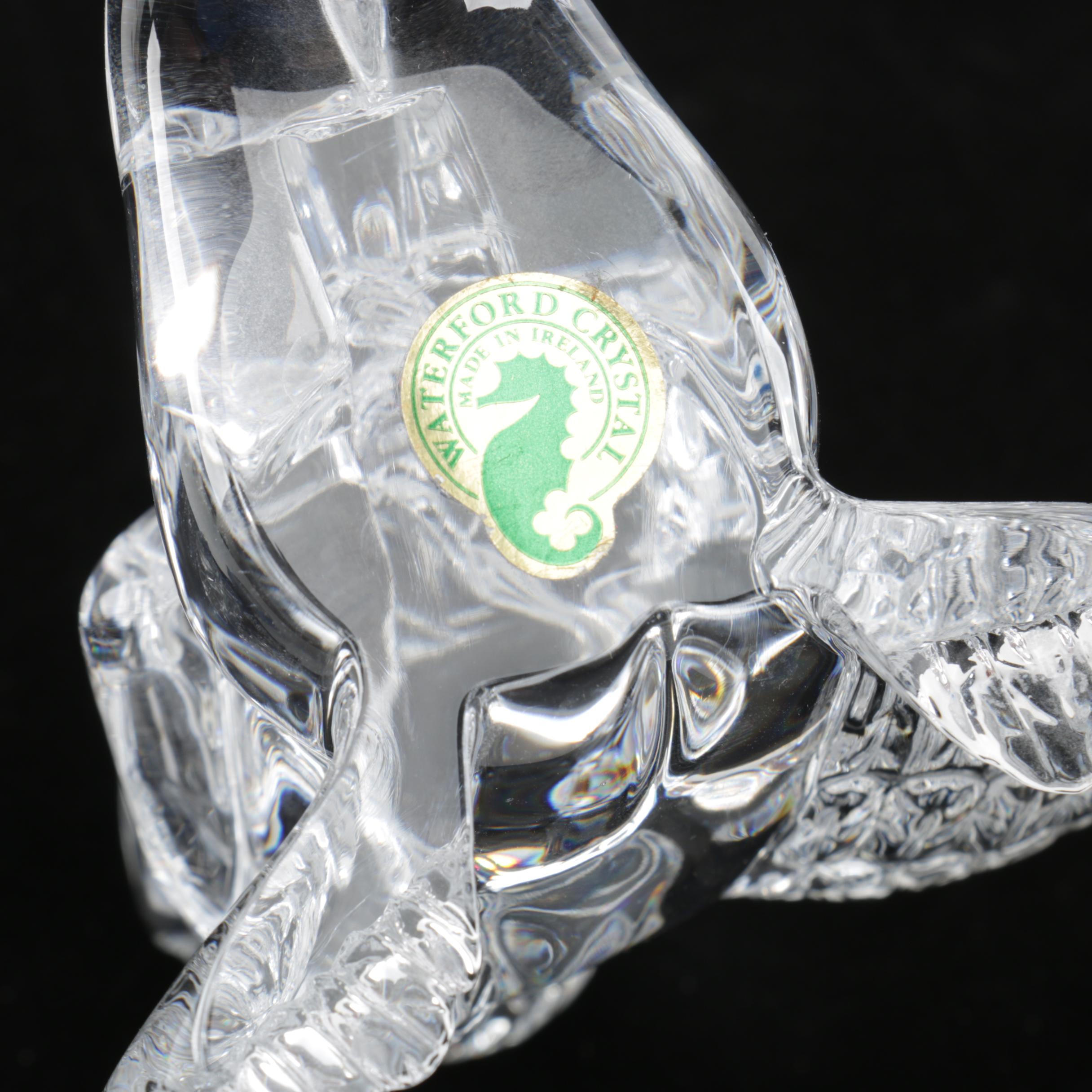 Waterford Crystal Cherub Figurines and Glass Cherub Candleholders