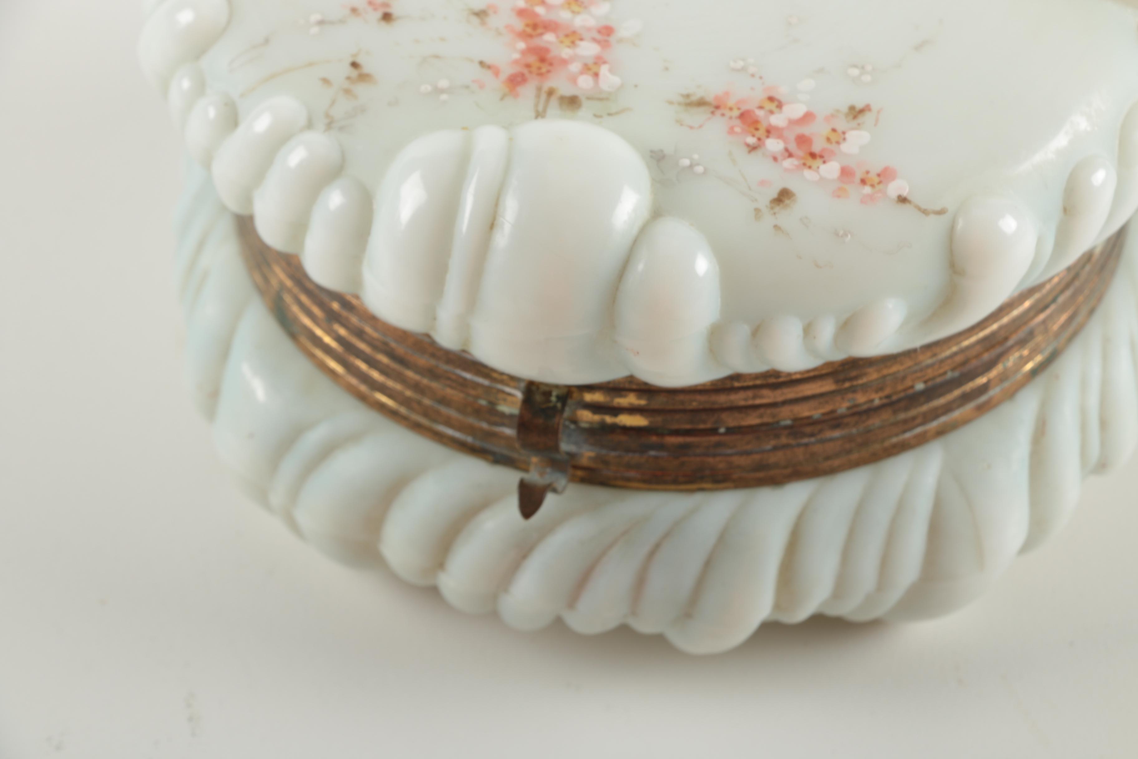 Hand Painted Wave Crest Victorian Trinket Box