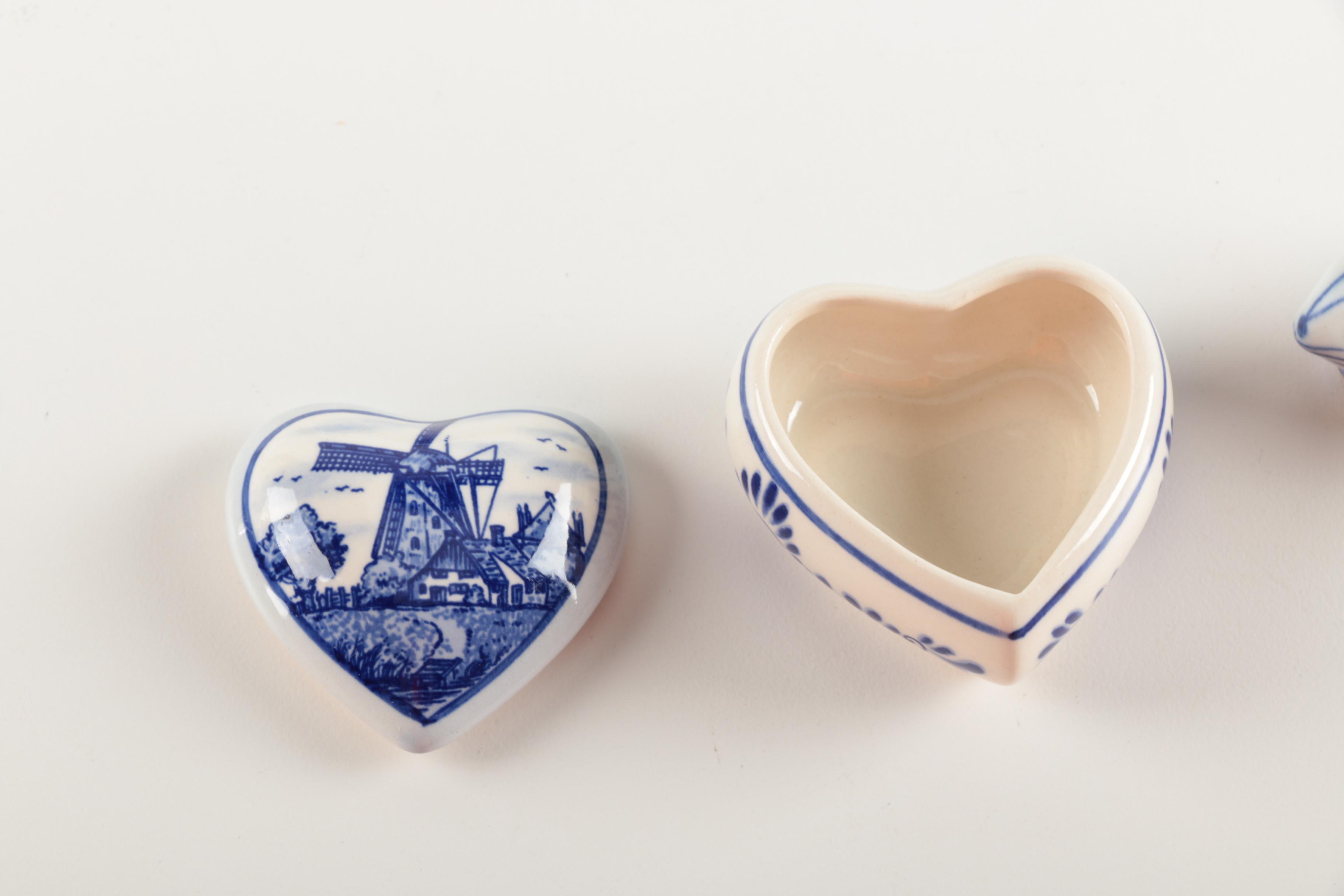 Collection of Blue and White Ceramics