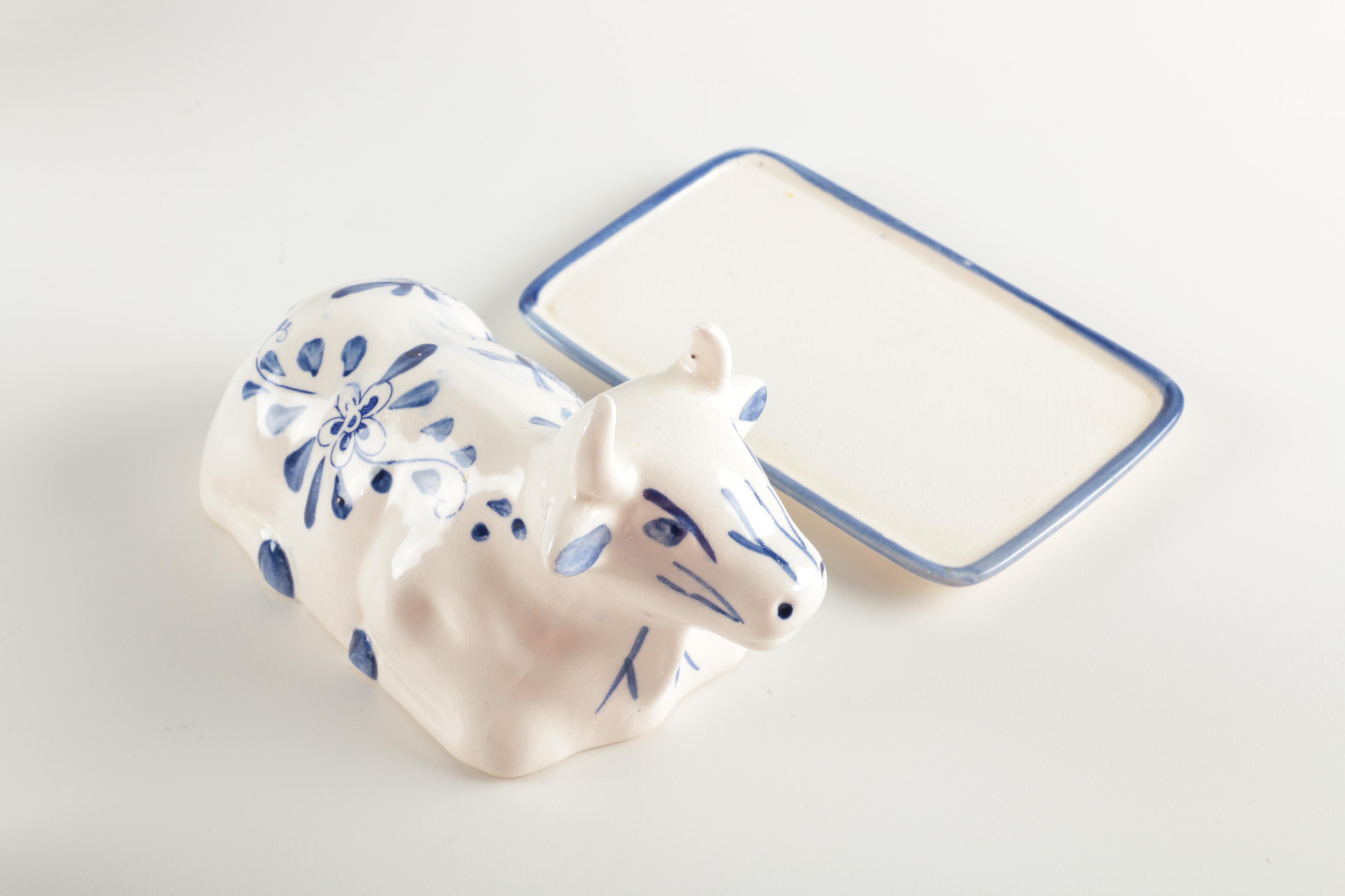 Collection of Blue and White Ceramics