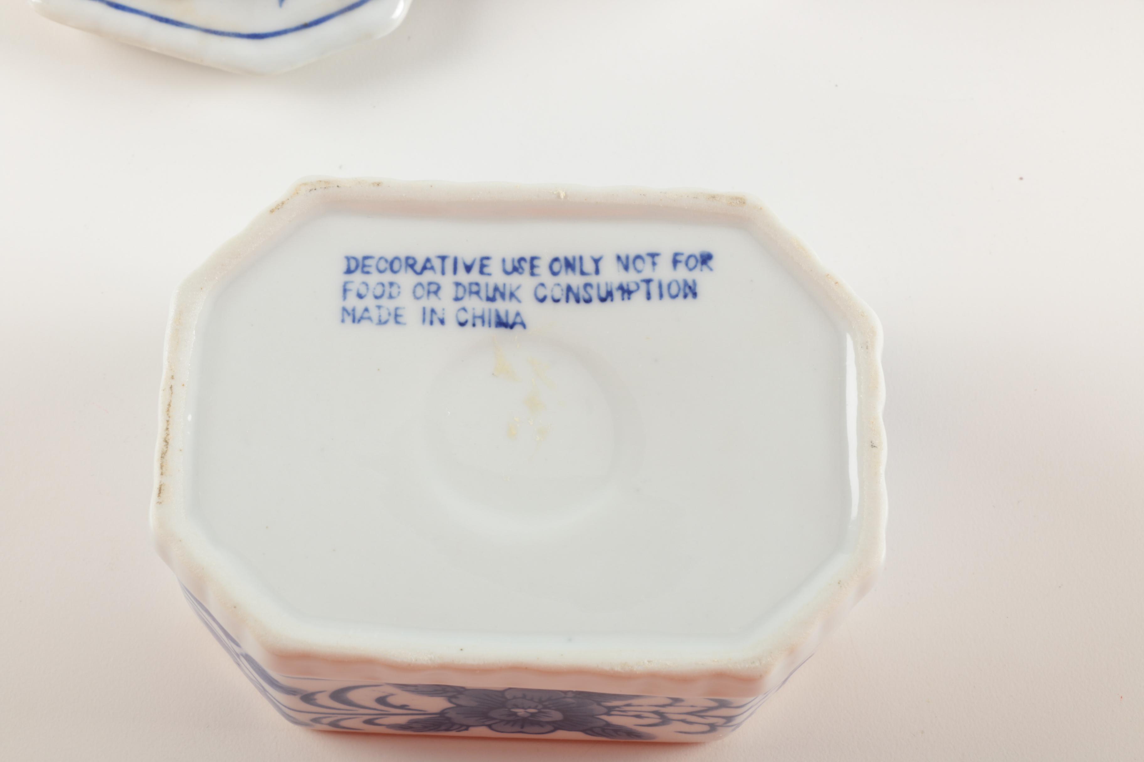 Collection of Blue and White Ceramics