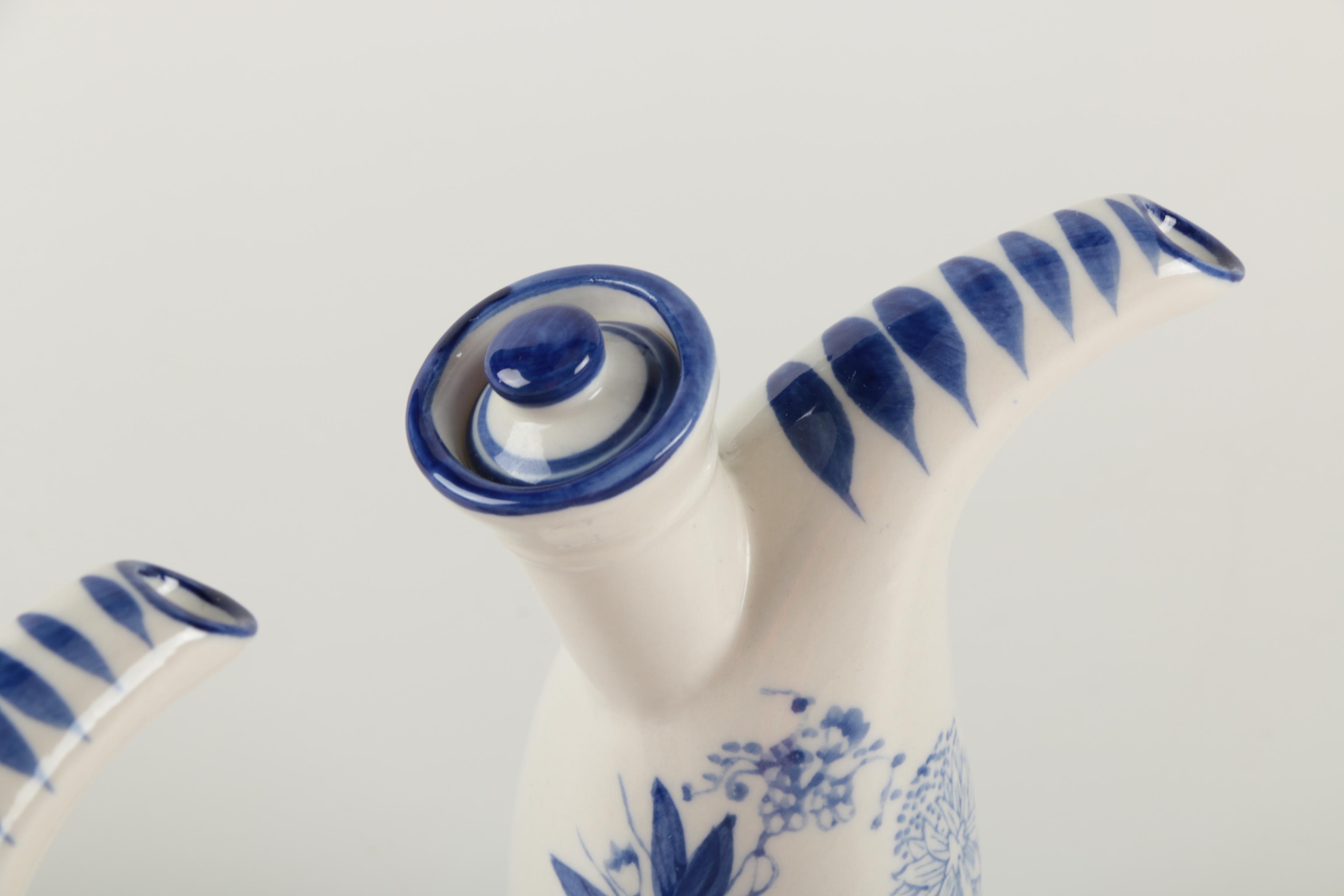 Collection of Blue and White Ceramics