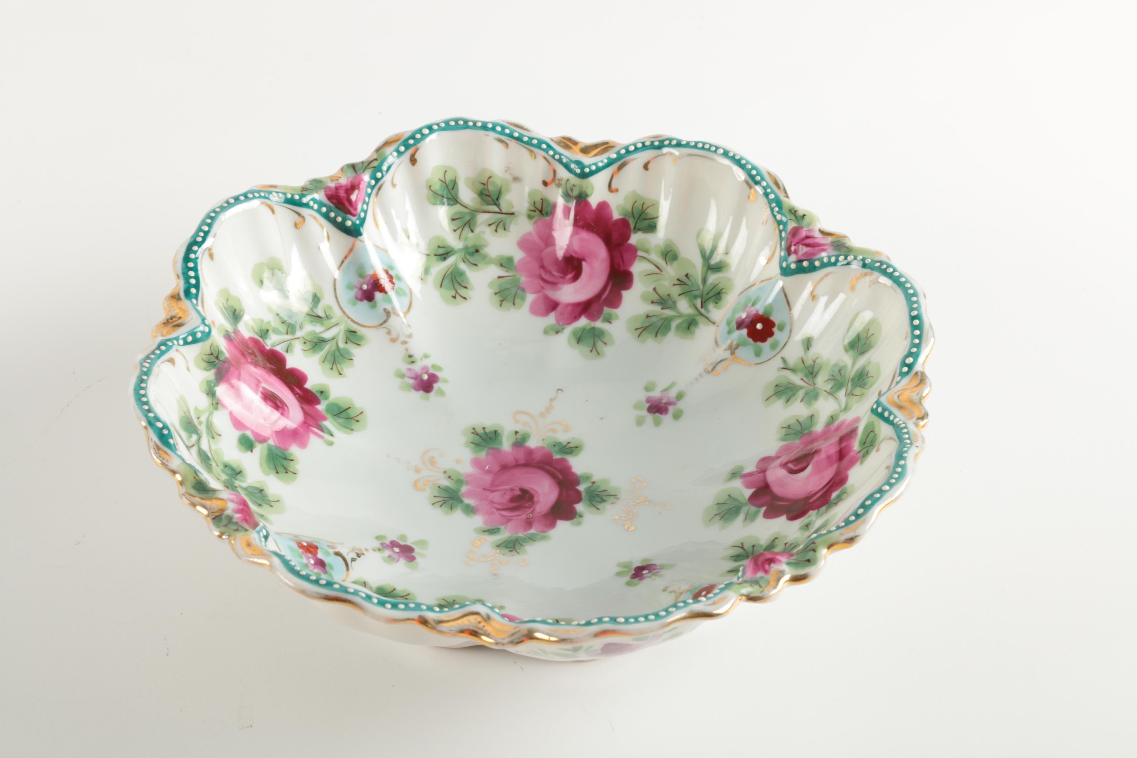 Set of Hand Painted Porcelain Bowls