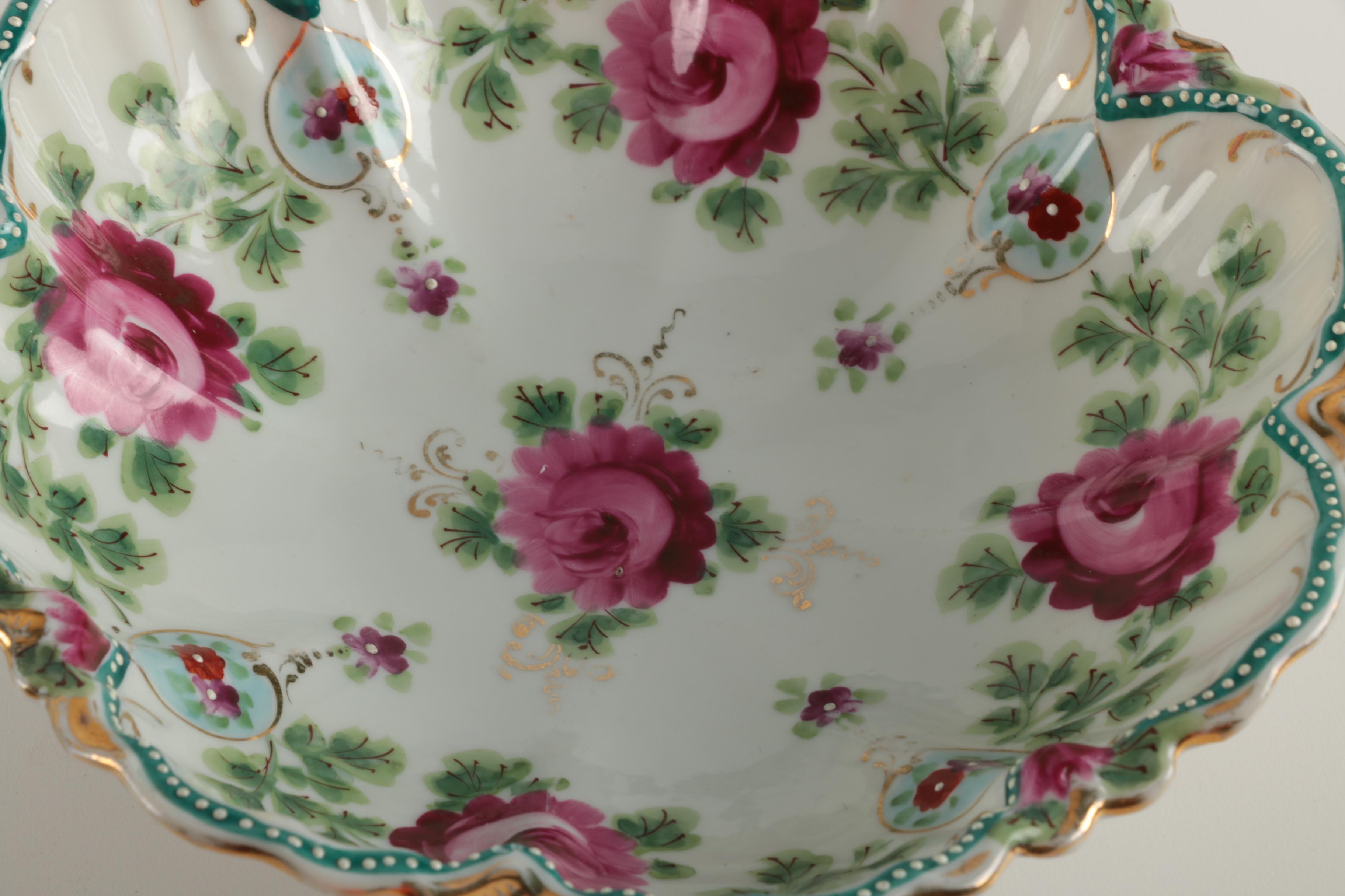 Set of Hand Painted Porcelain Bowls