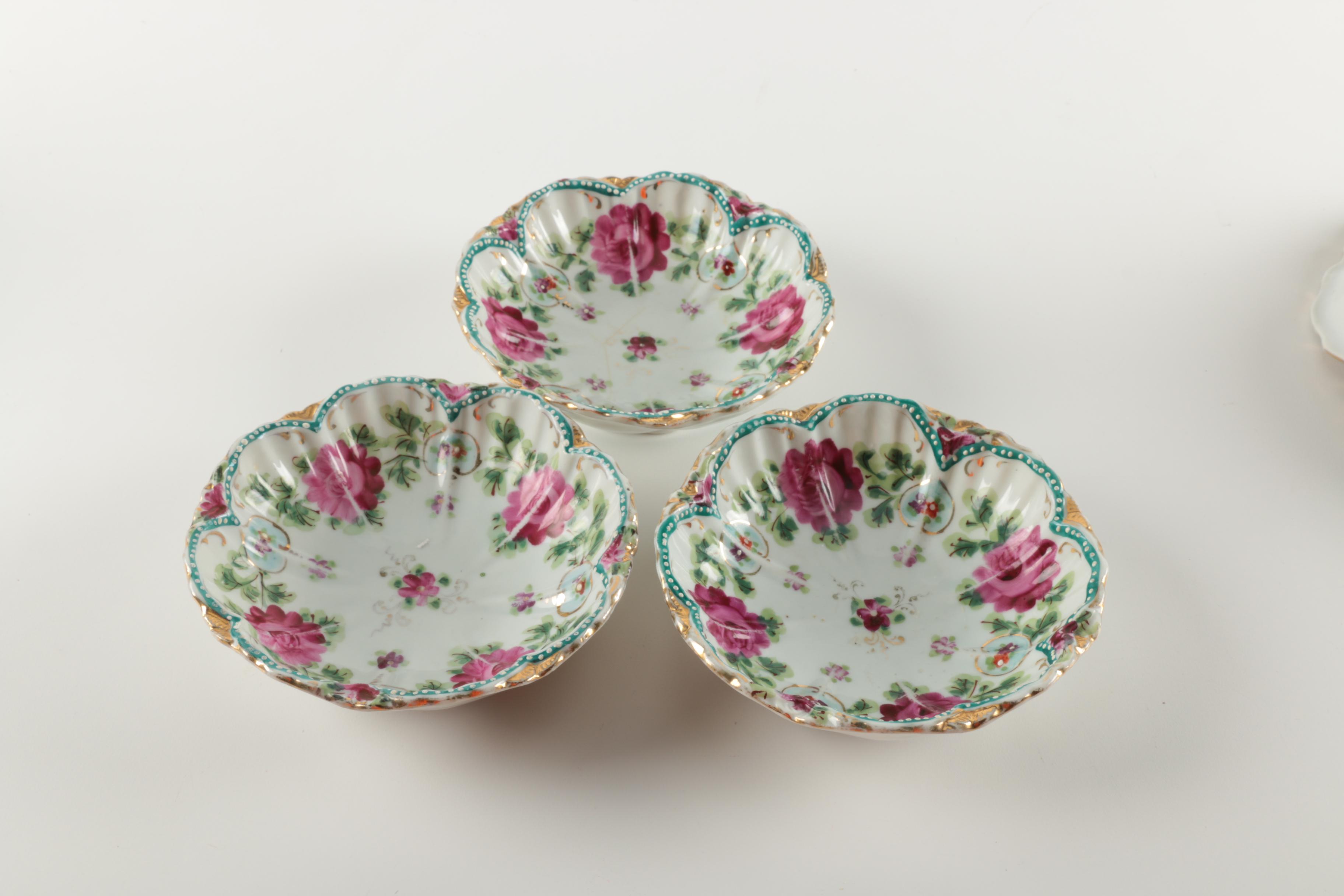 Set of Hand Painted Porcelain Bowls