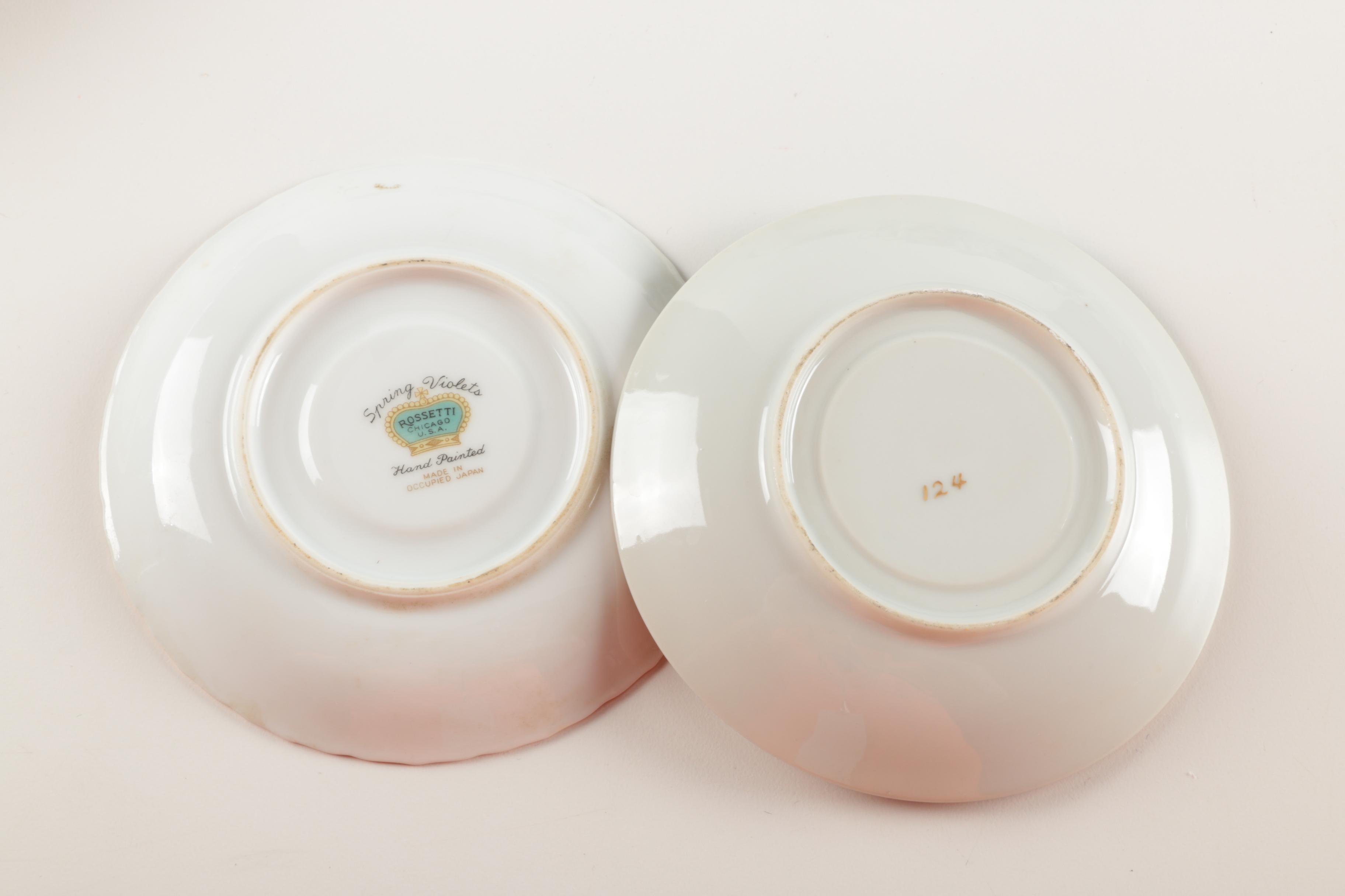 Violet Themed Ceramic Tableware