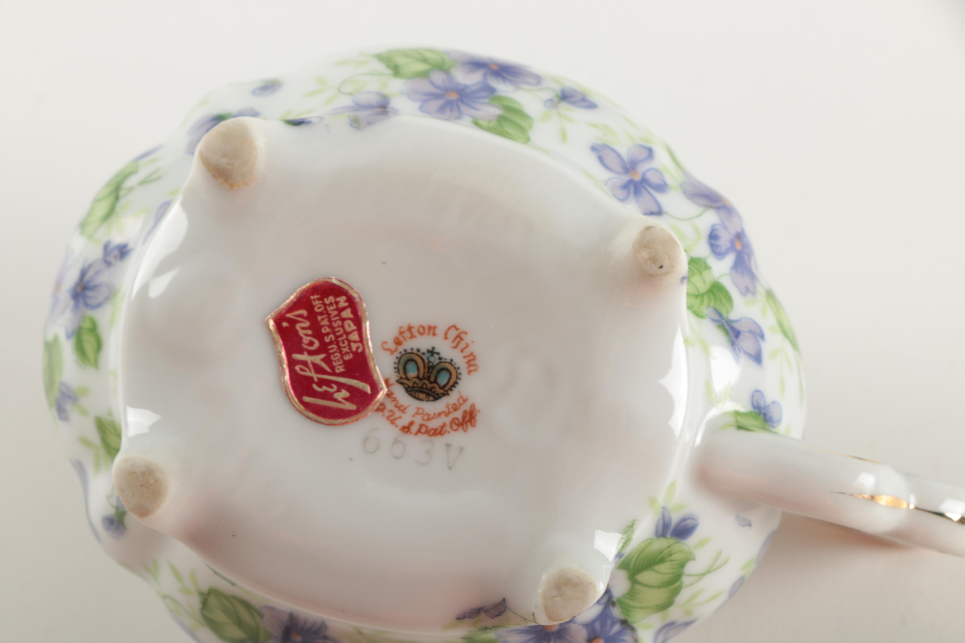 Violet Themed Ceramic Tableware