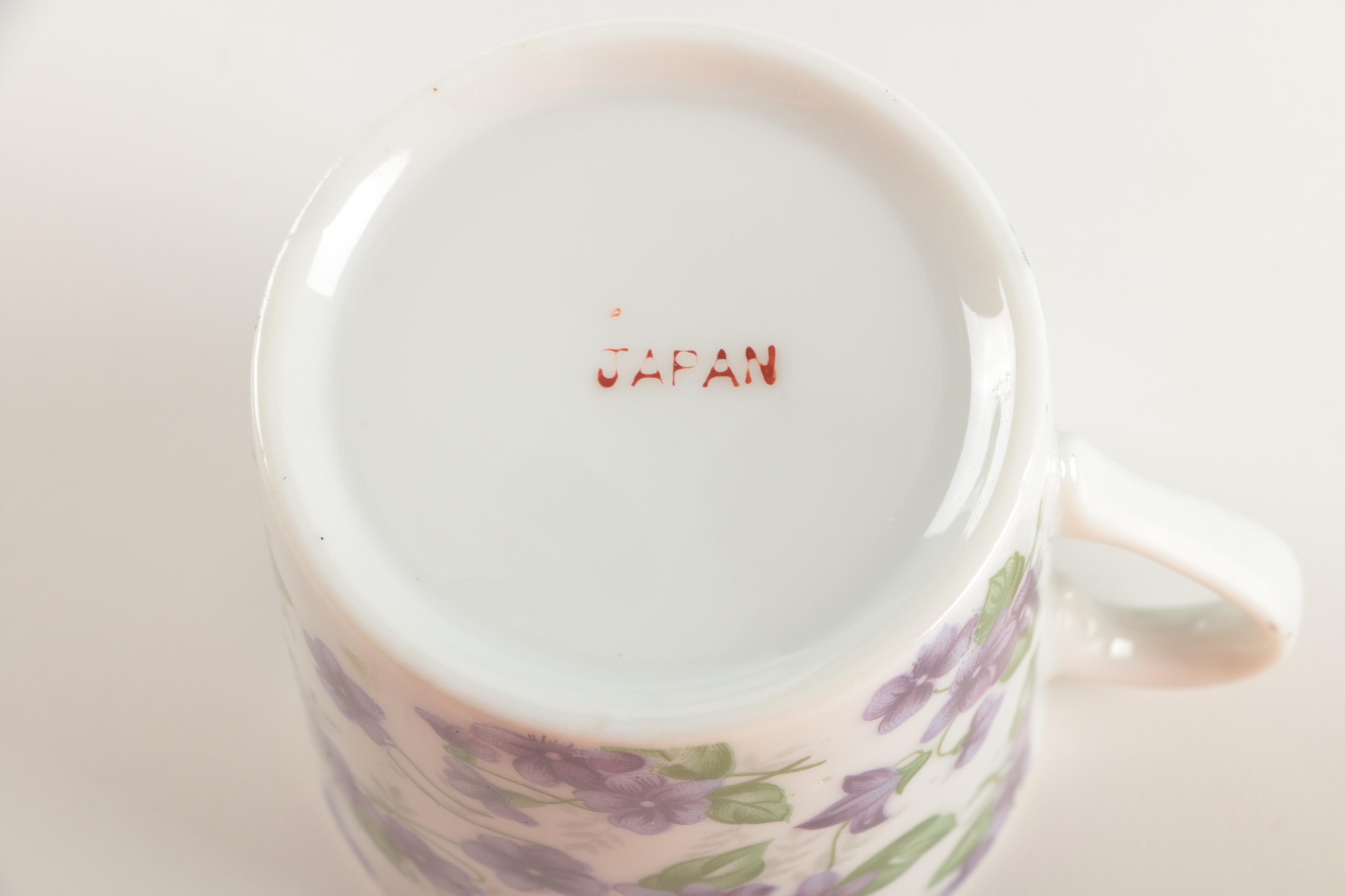 Violet Themed Ceramic Tableware